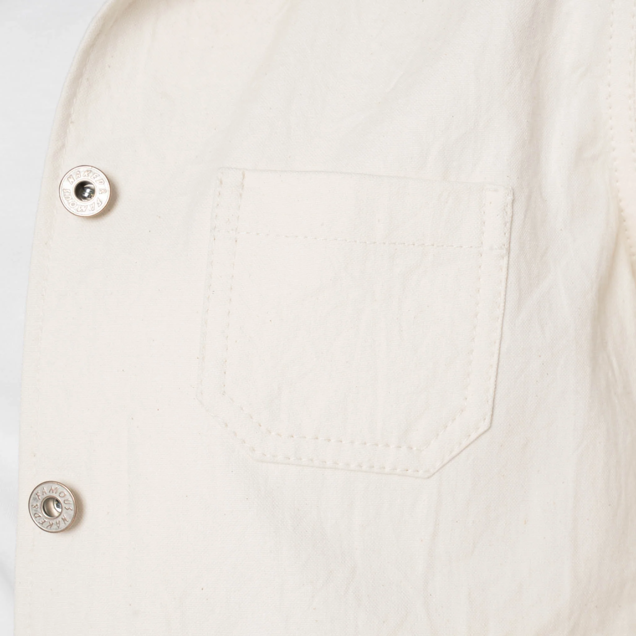 Gracie Jacket - Hard Twist Organic Herringbone - Ecru - Image 4