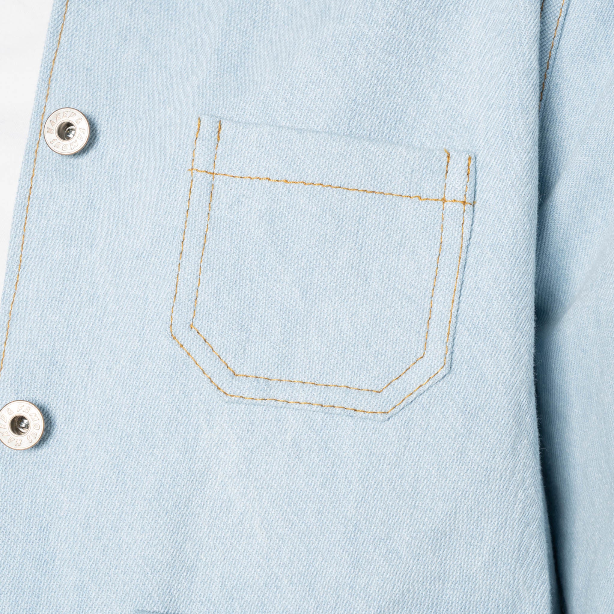 Gracie Jacket - Secret Agent Denim - Bleach Blue - Image 5