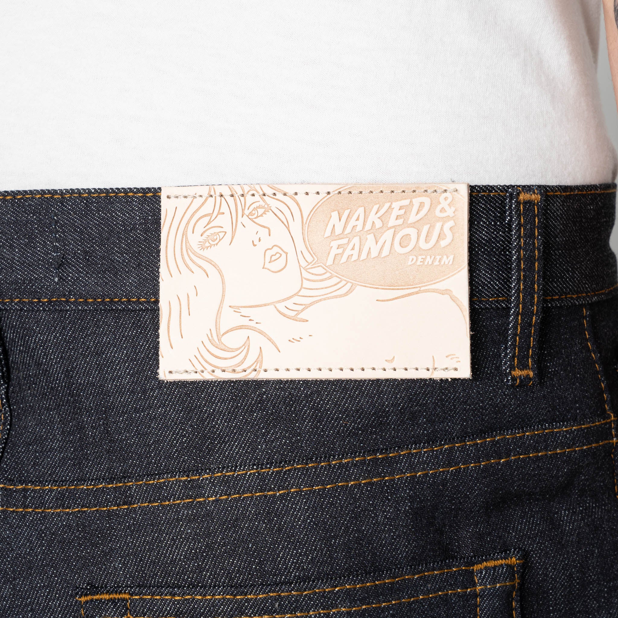 Groovy Guy - 10 Fold Selvedge - Indigo - Image 6
