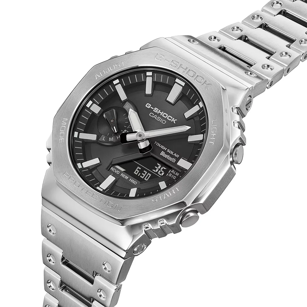 G-Shock Full Metal 2100 Series - Silver/Black - Image 2
