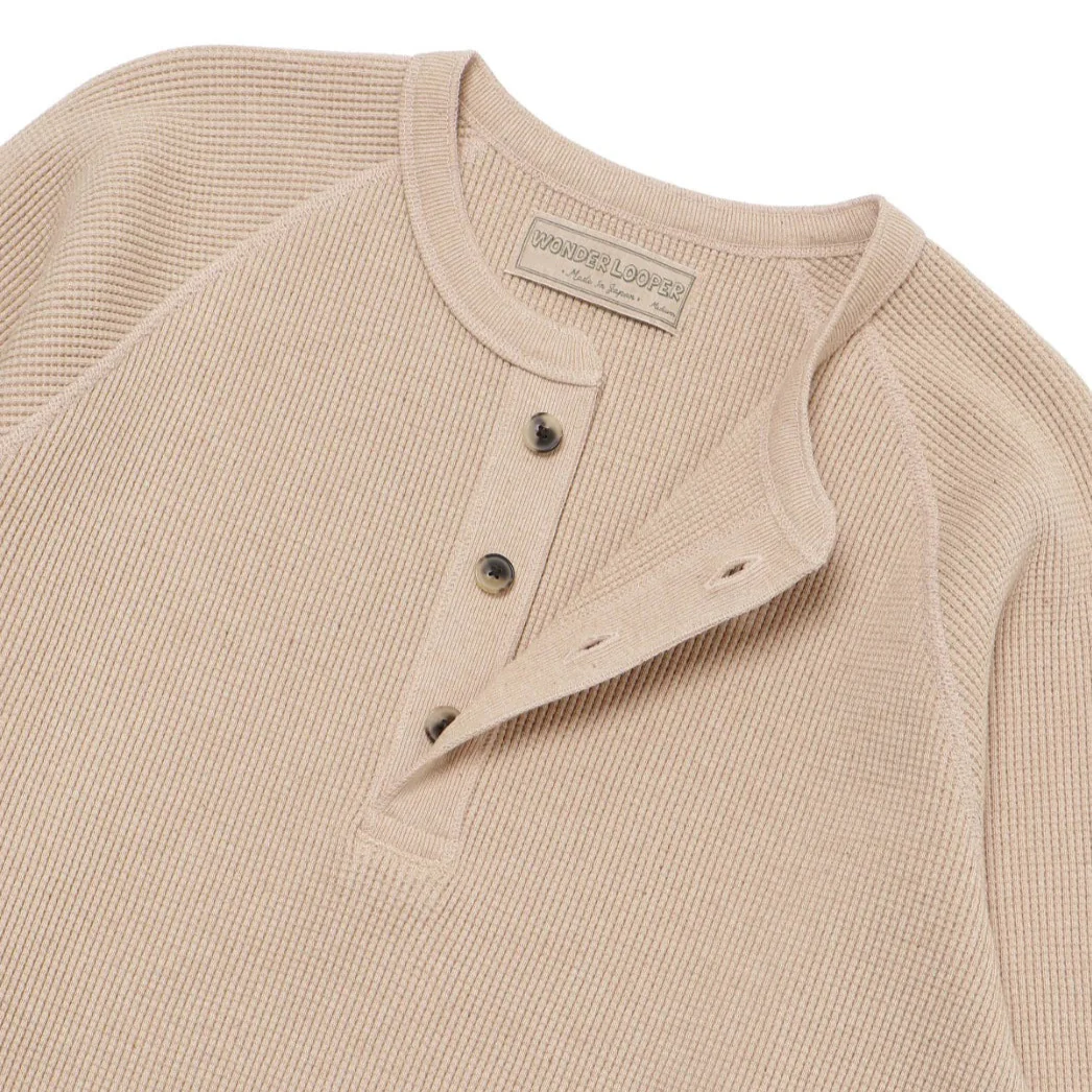 Henley - Foxfibre Heavyweight Waffle -Coyote 15 - Image 4