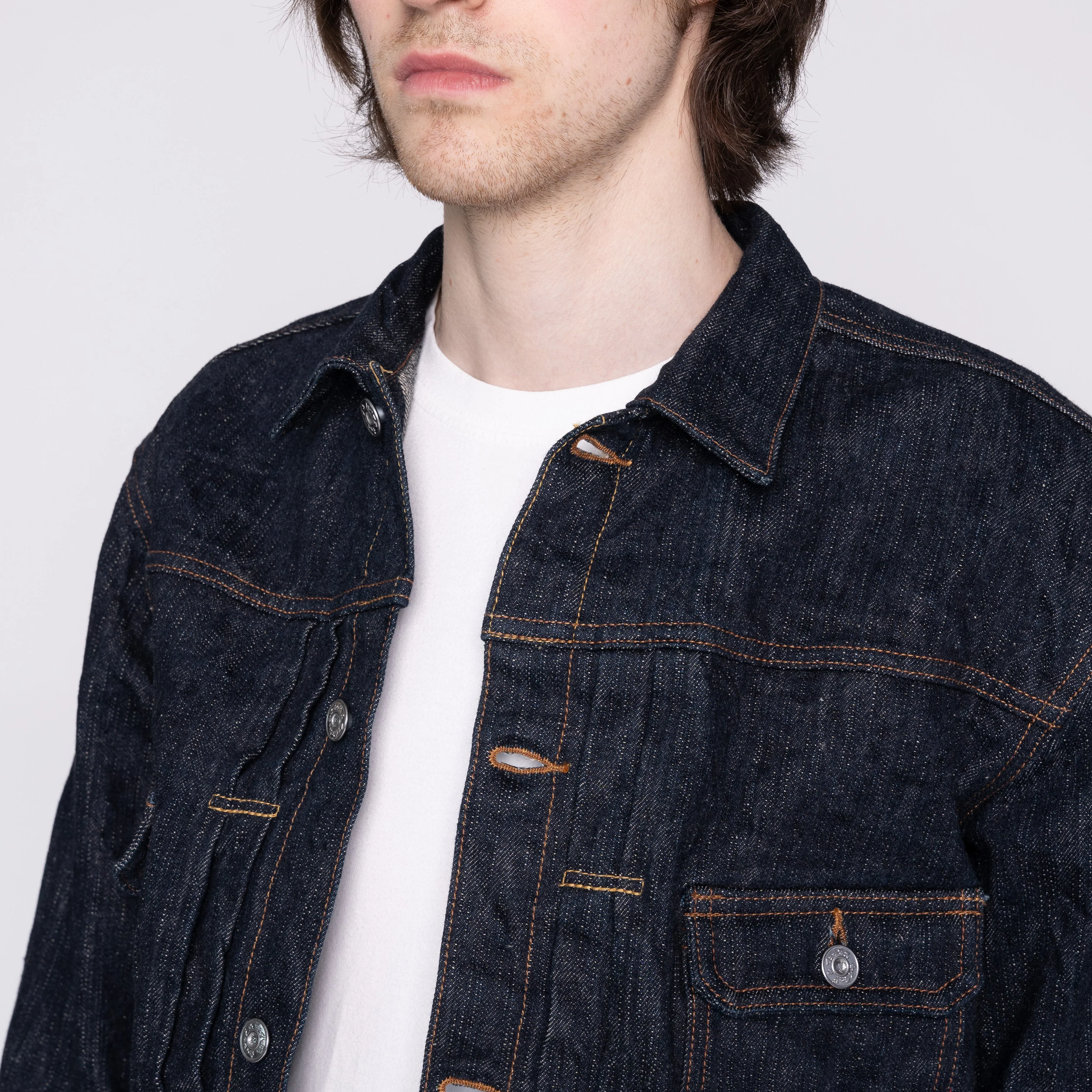 Heritage Denim Jacket - MIJ12 - Aomidori Selvedge - Image 4