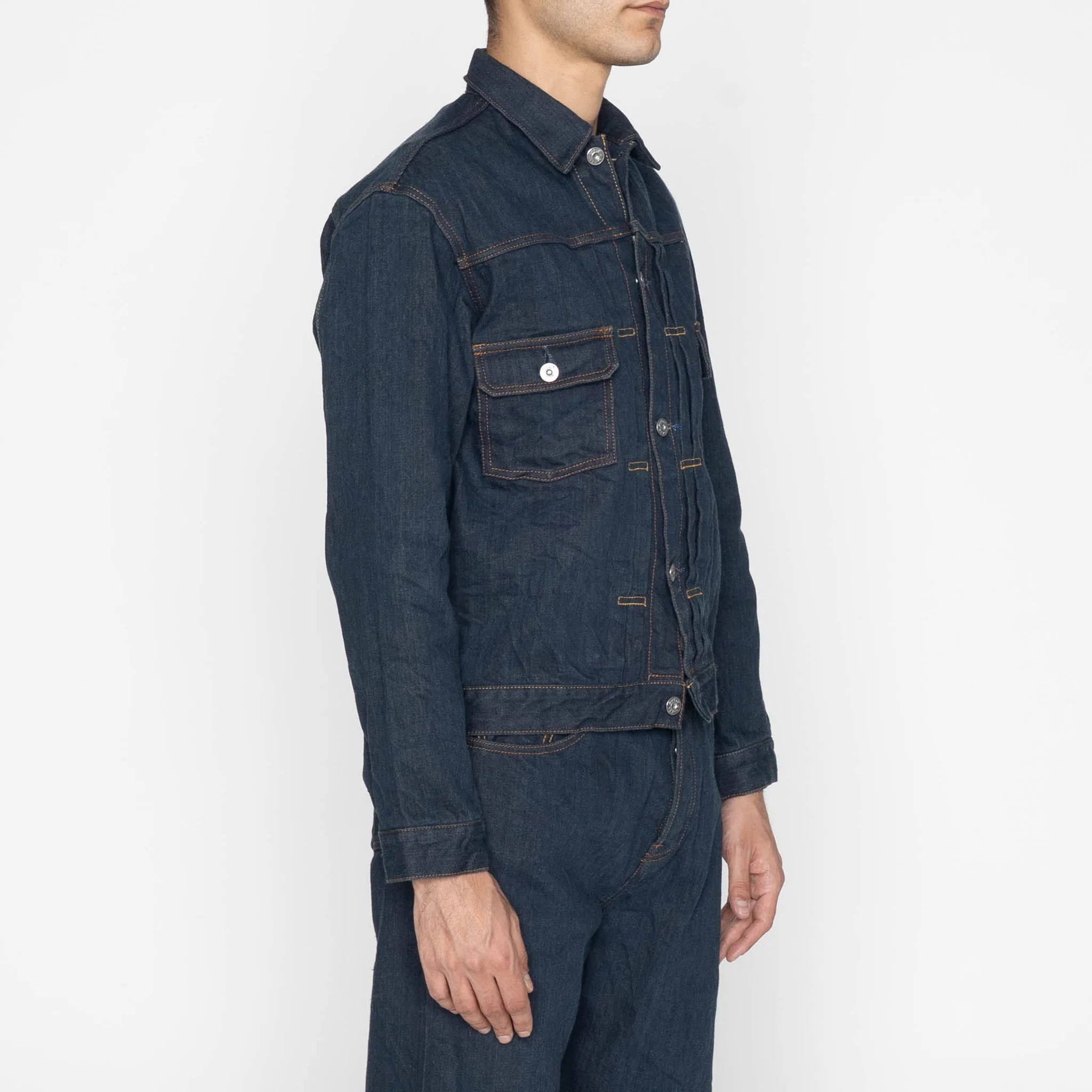 Heritage Jacket - MIJ17 - Chairo no Kitsune - Indigo - Image 3