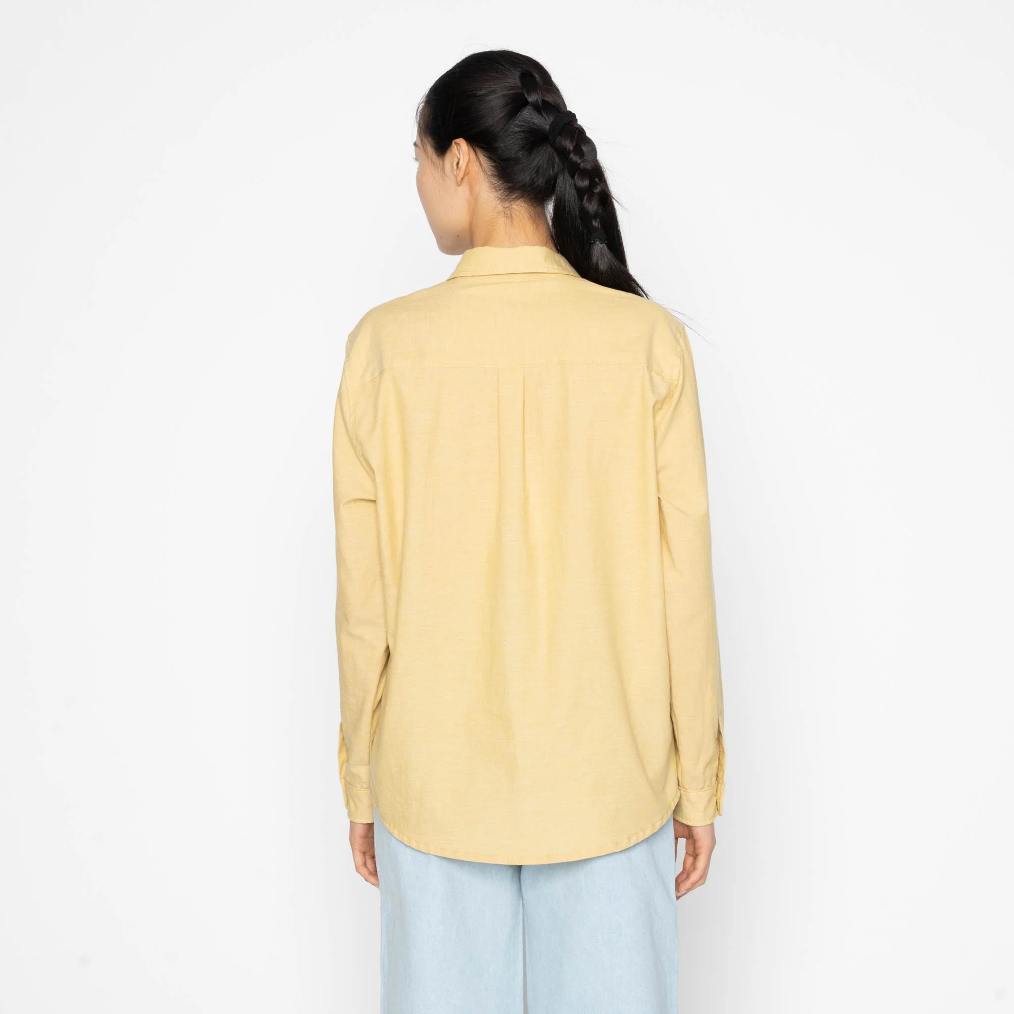 Judy Shirt - Selvedge Chambray - Yellow - Image 4