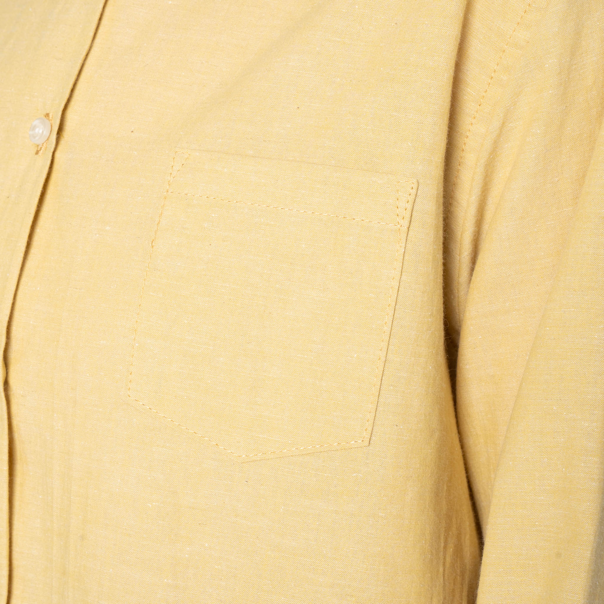 Judy Shirt - Selvedge Chambray - Yellow - Image 5