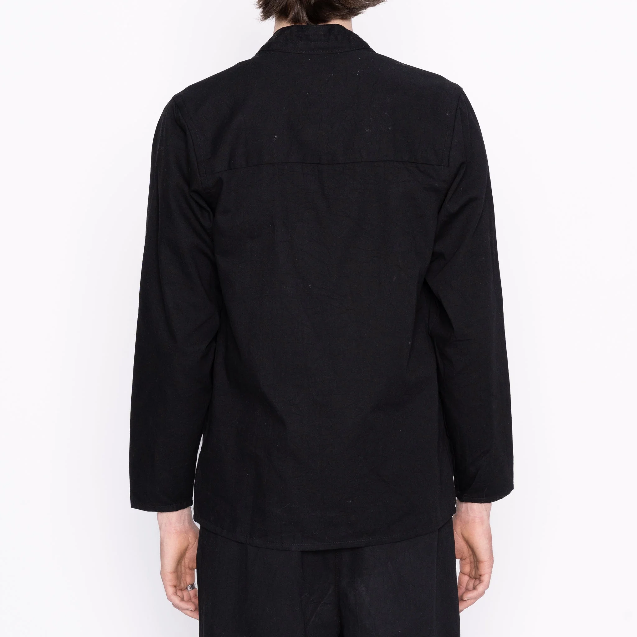 Kimono Shirt - Black Rinsed Oxford + Black Japanese Festival - Image 4