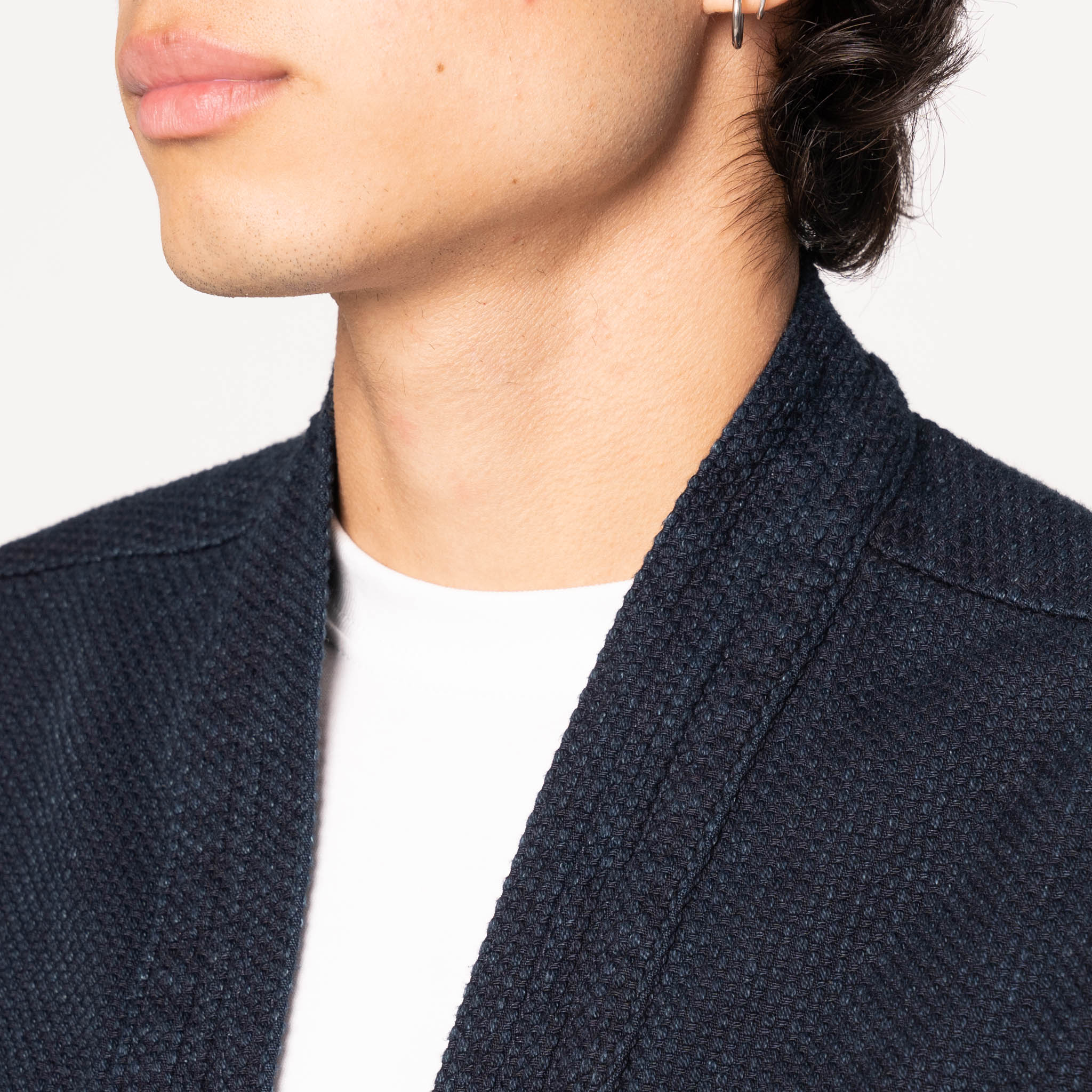 Kimono Shirt - Indigo Sashiko - Image 4