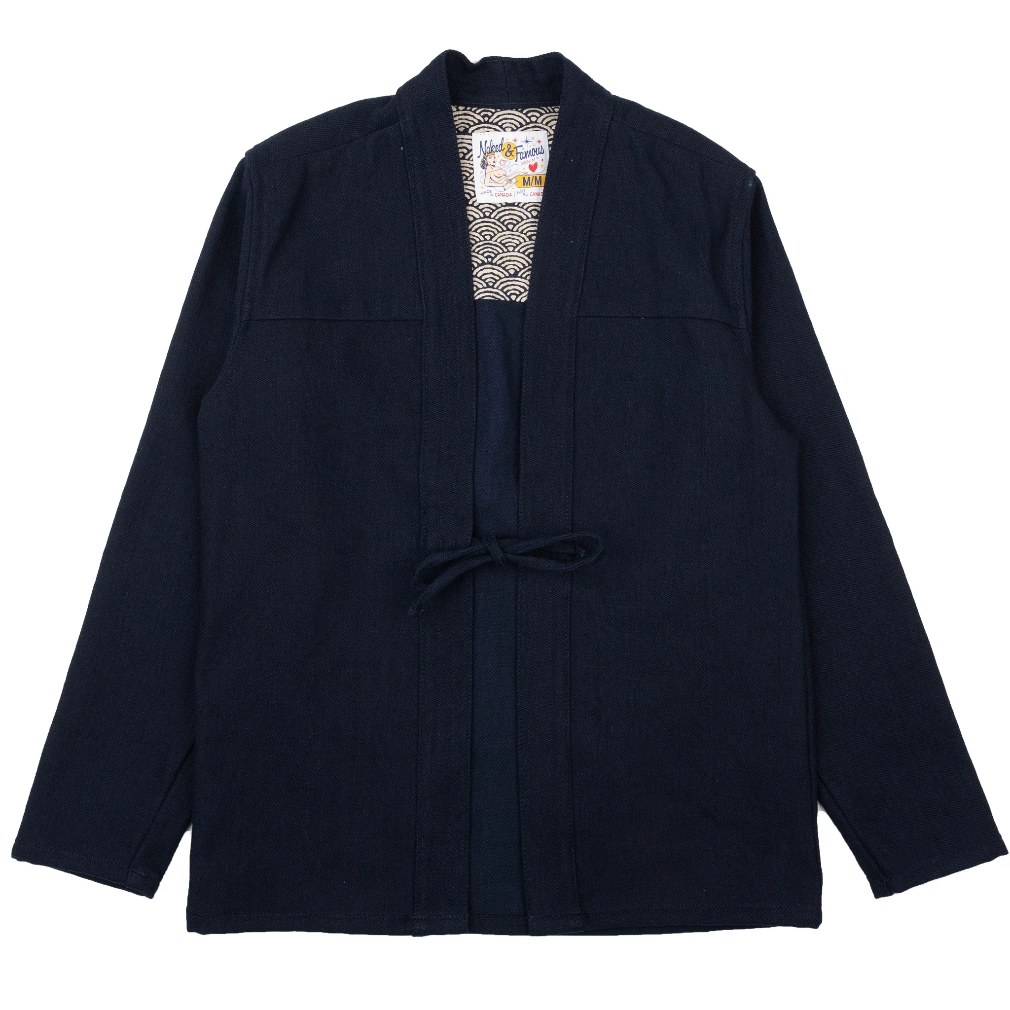 Kimono Shirt - Maekake Dobby - Indigo