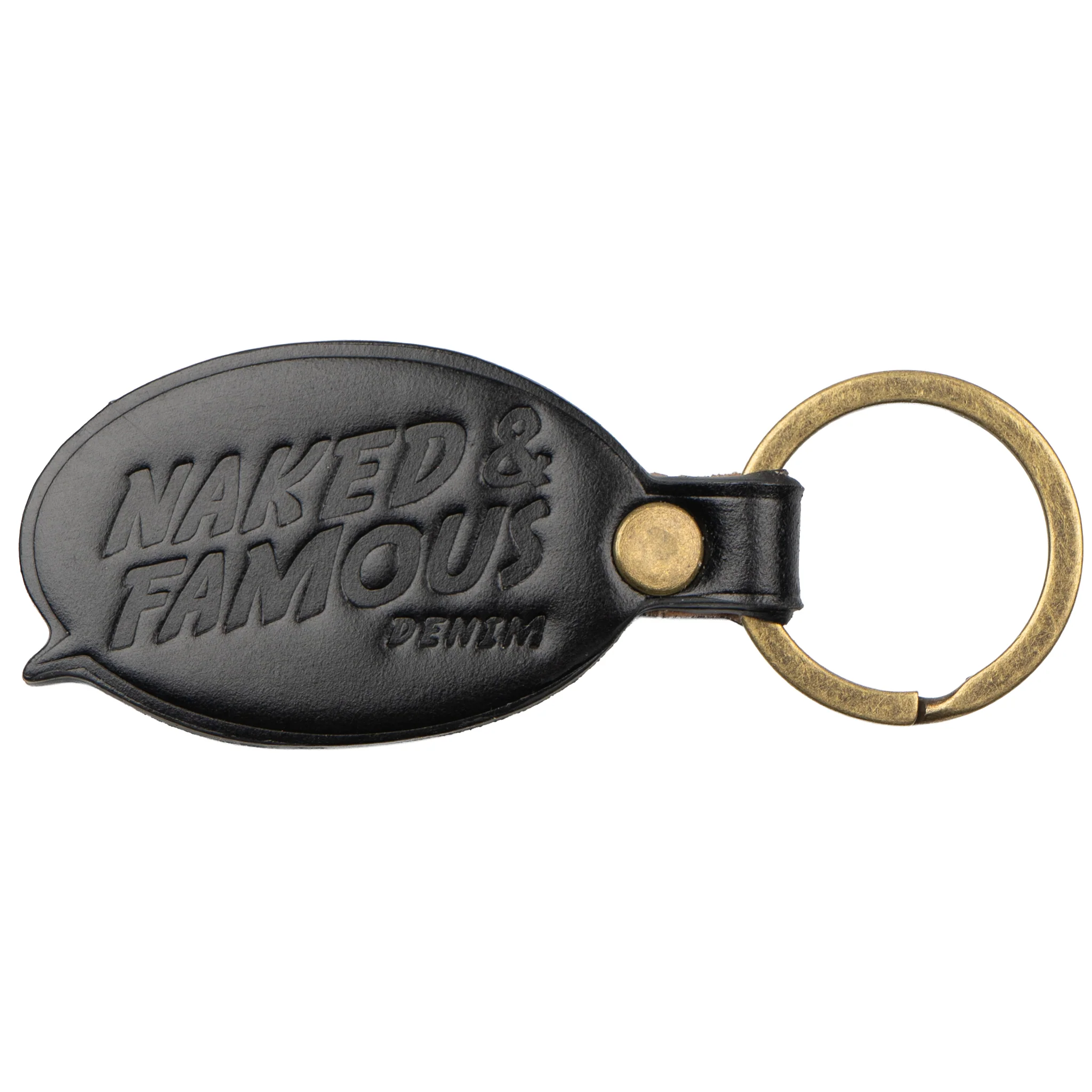 Leather Key Charm - Shell Cordovan - Jet Black