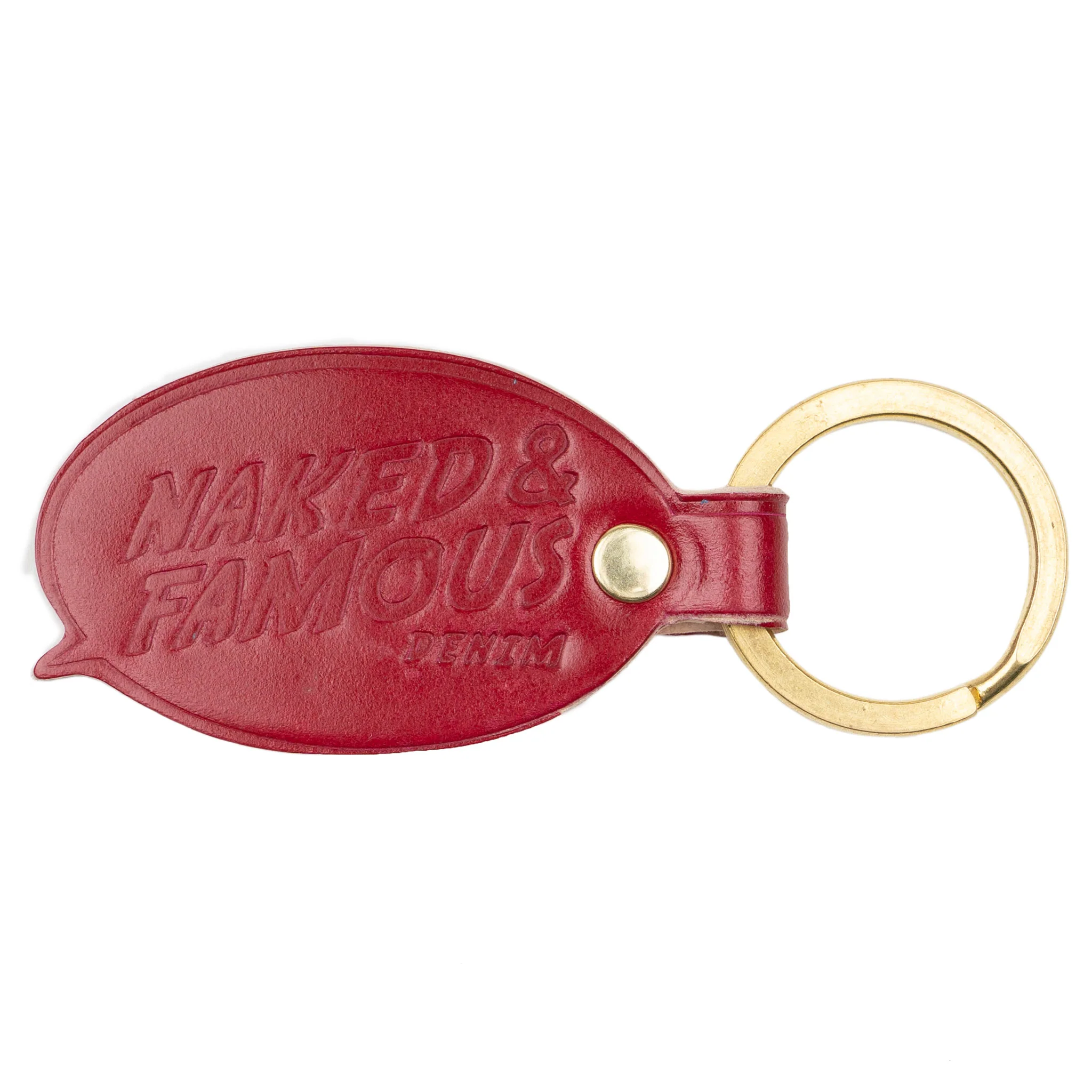 Leather Key Charm - Shell Cordovan - Red