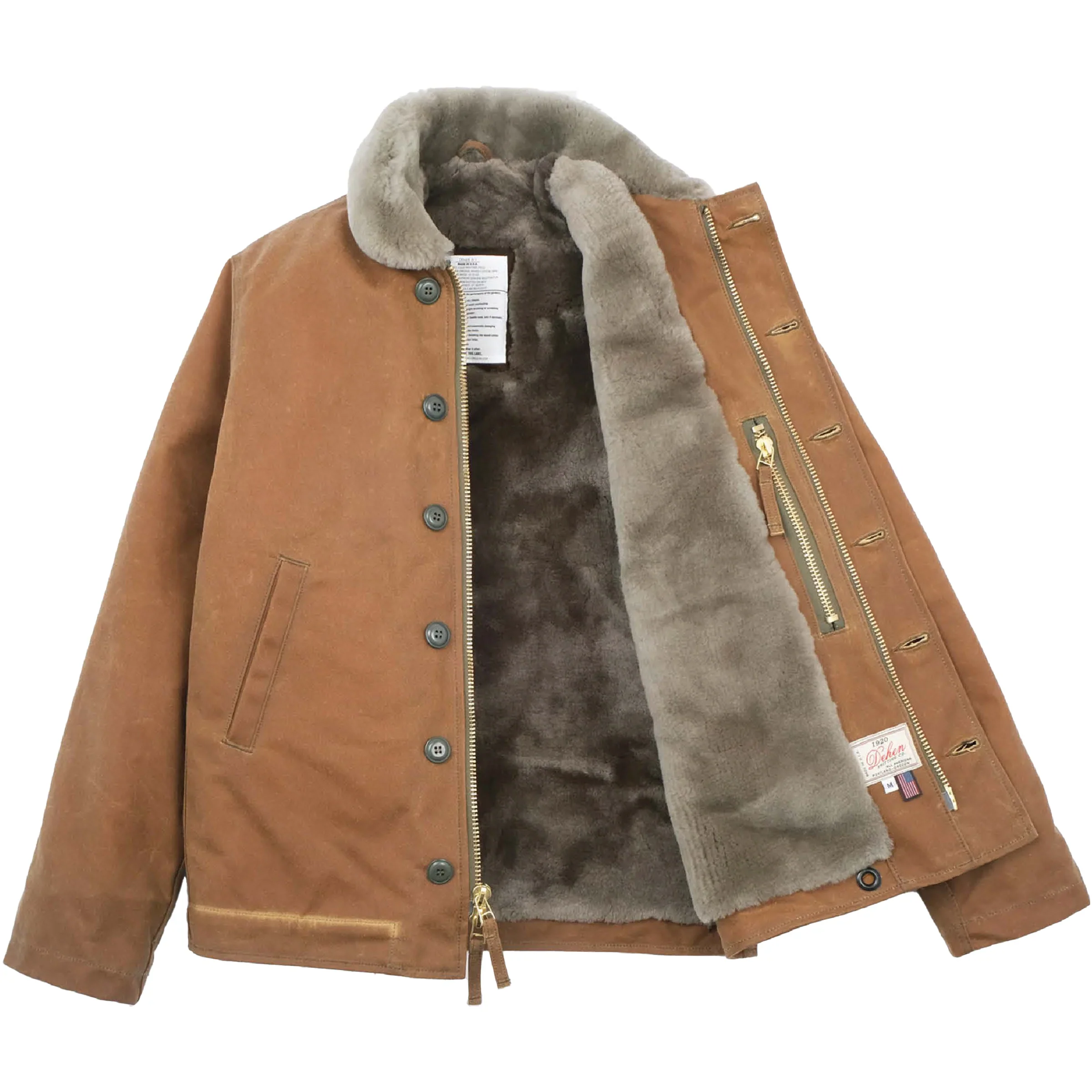 N-1 Deck Jacket - Brown Waxed