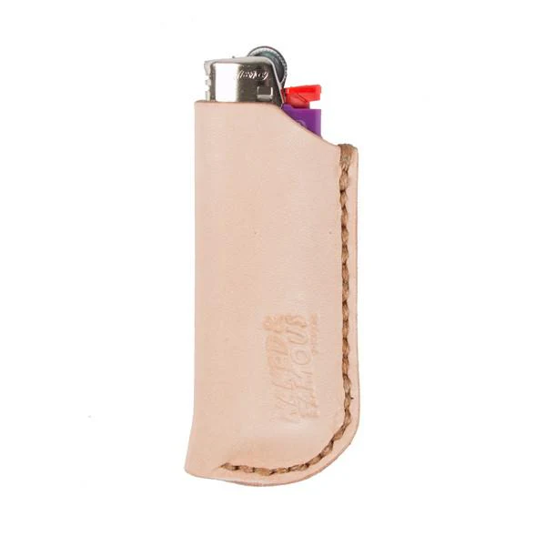 Leather Lighter Case - Natural Tan