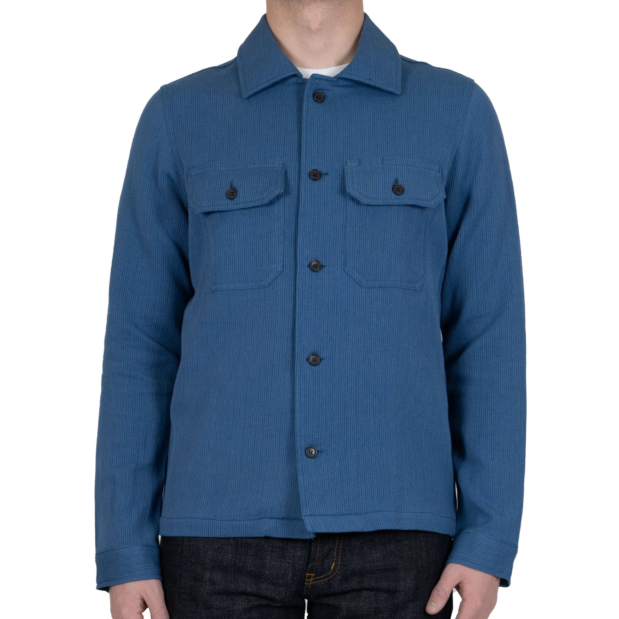 Work Shirt - Loose Weave Dobby - Pale Indigo - Image 2