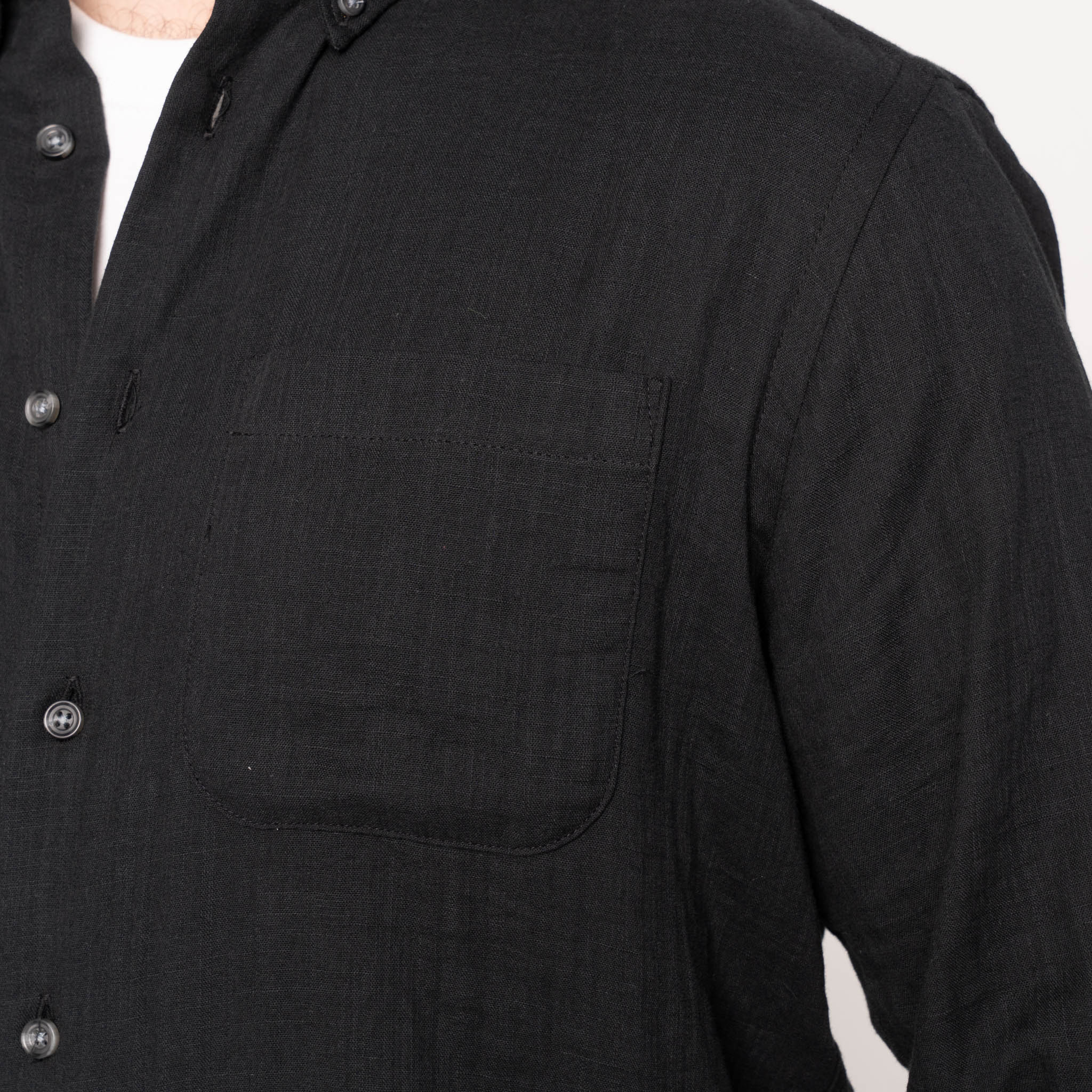 Easy Shirt - Double Weave Gauze - Black - Image 5
