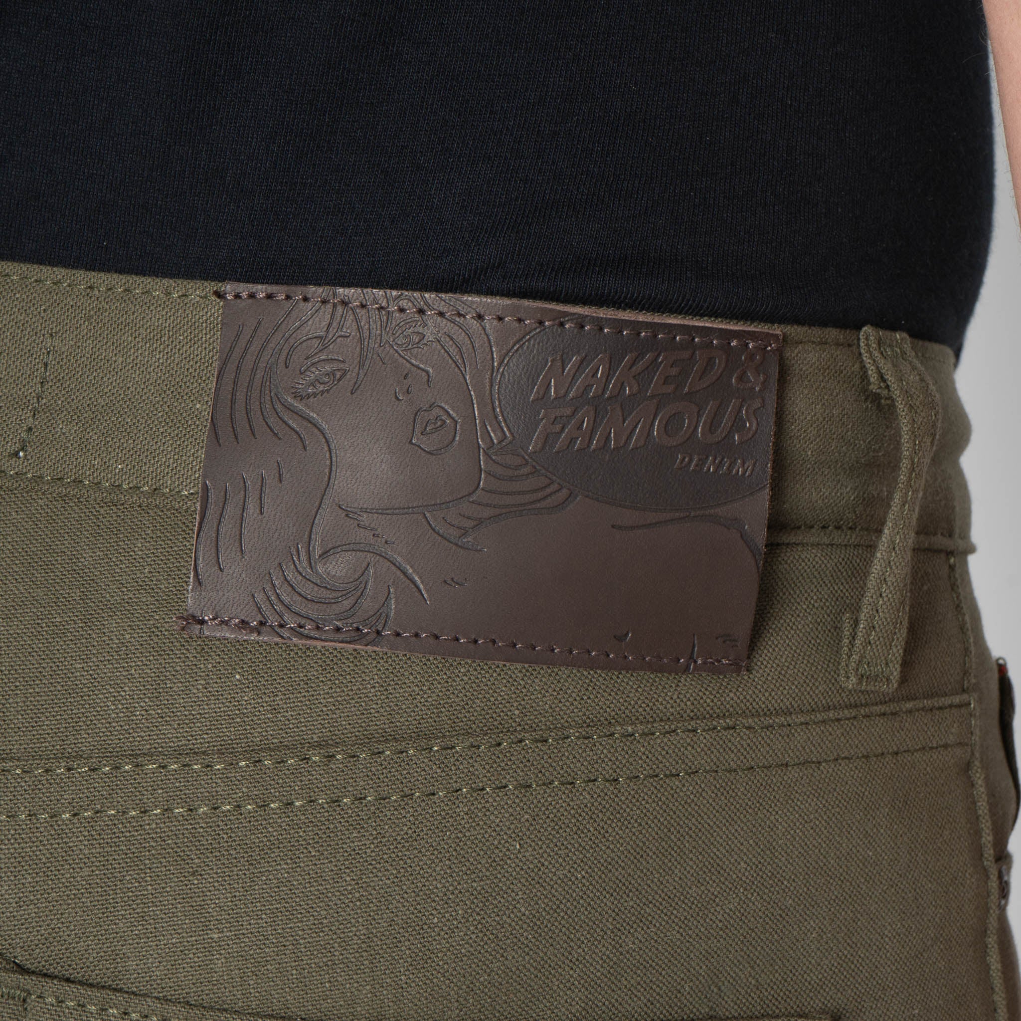 Super Guy - Army Green Duck Selvedge - Image 6