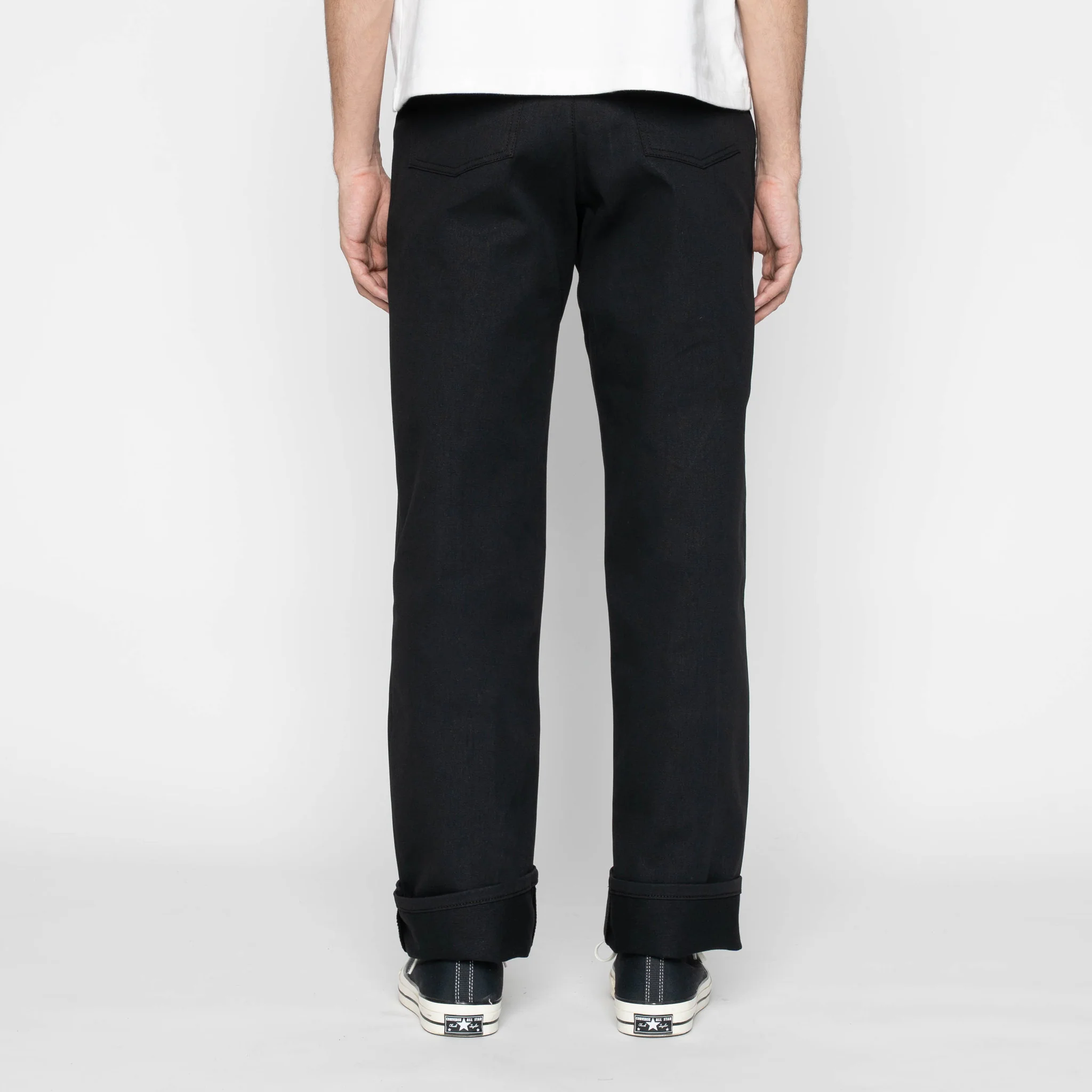 Pleated Trouser - Selvedge Slacks Black - Image 4