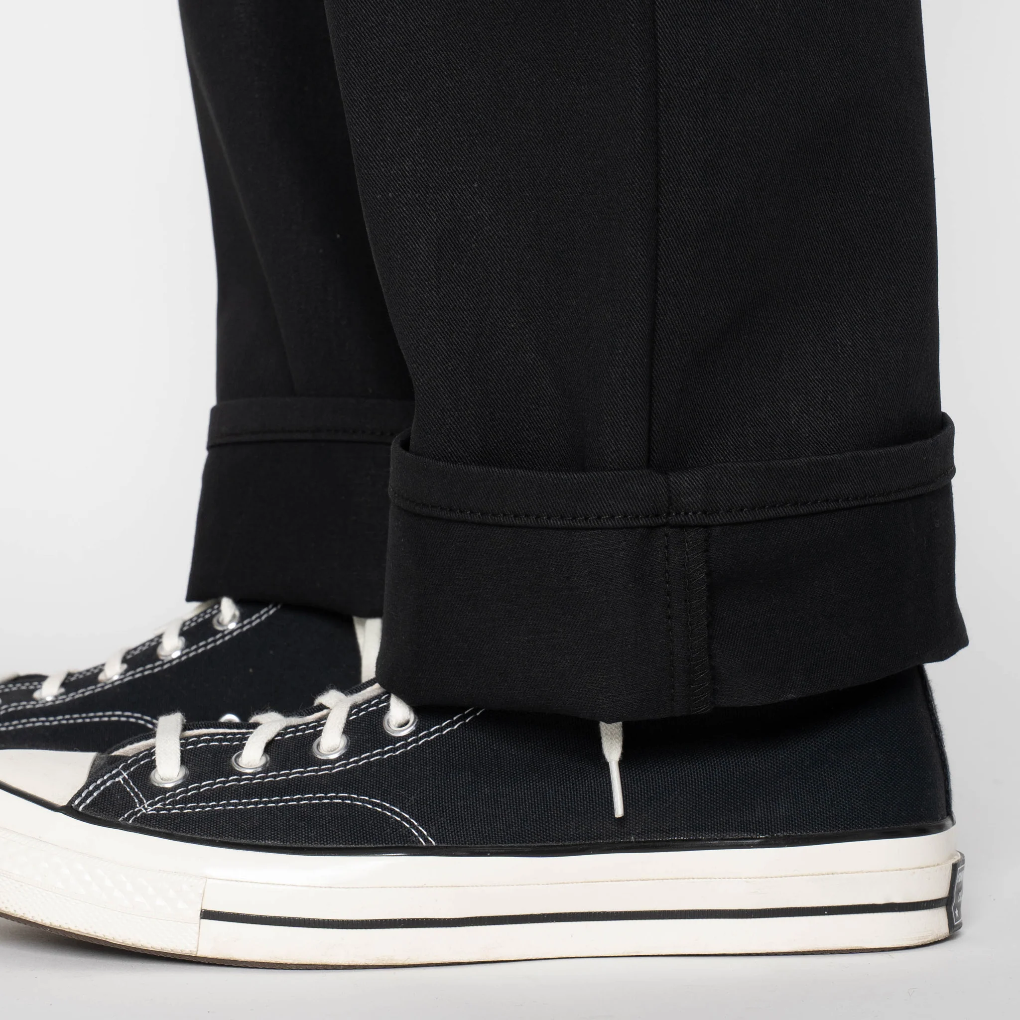 Pleated Trouser - Selvedge Slacks Black - Image 7