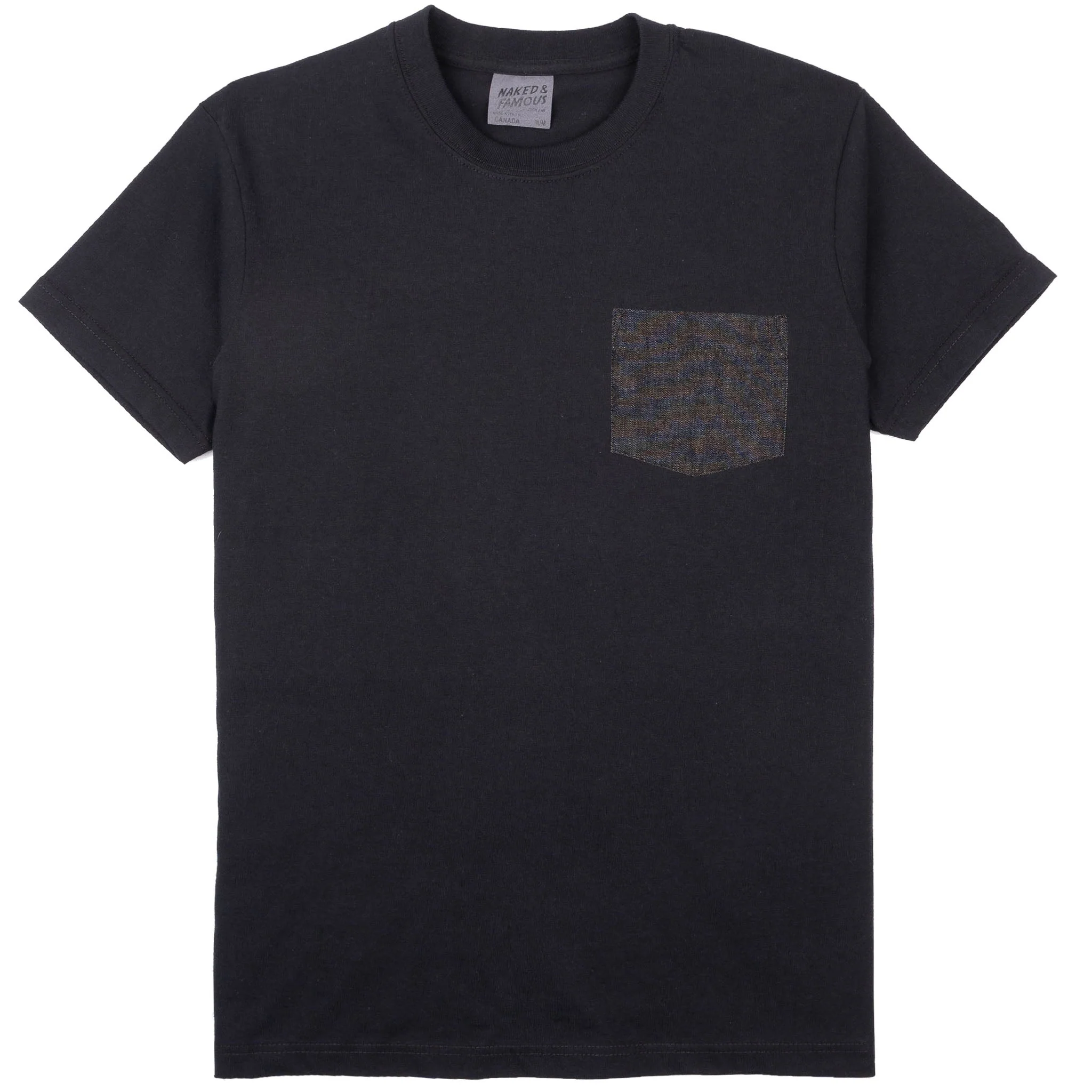 Pocket Tee - Black - Black Lightweight Denim - Black