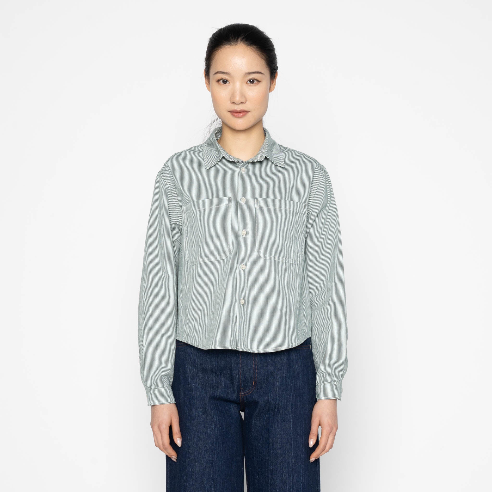 Princeton Shirt - Organic Hickory - Green - Image 2