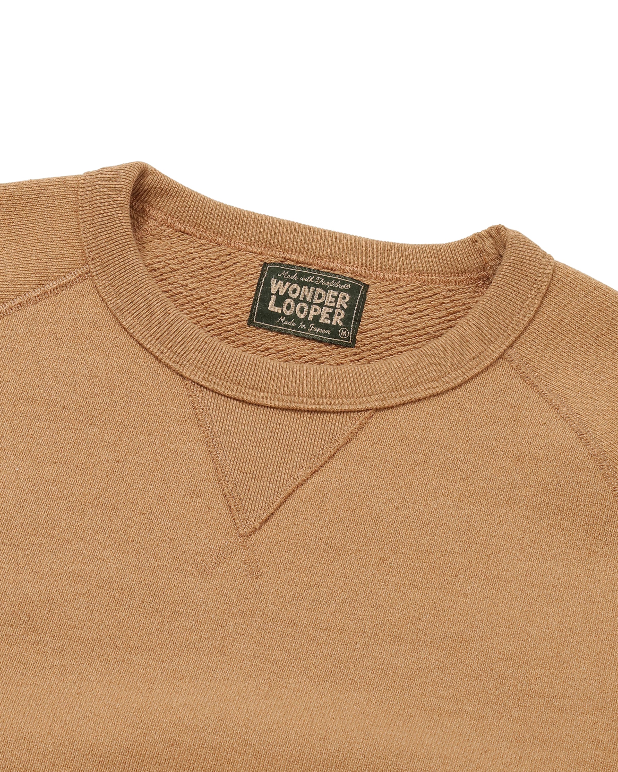 Pullover Crewneck - Foxfibre® Double Heavyweight French Terry - Coyote 80 - Image 3