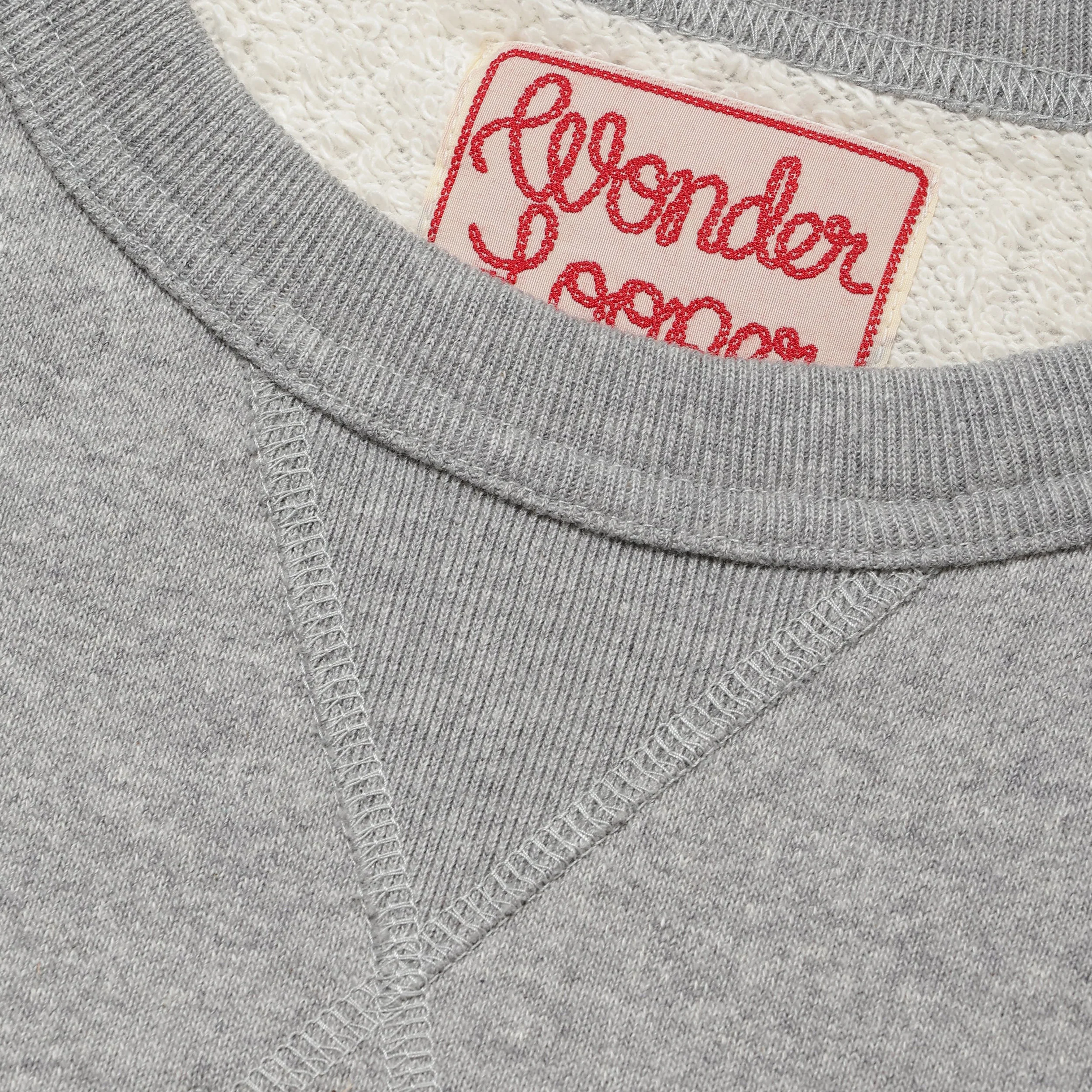 Pullover Crewneck - Super Looper French Terry - Heather Grey - Image 4