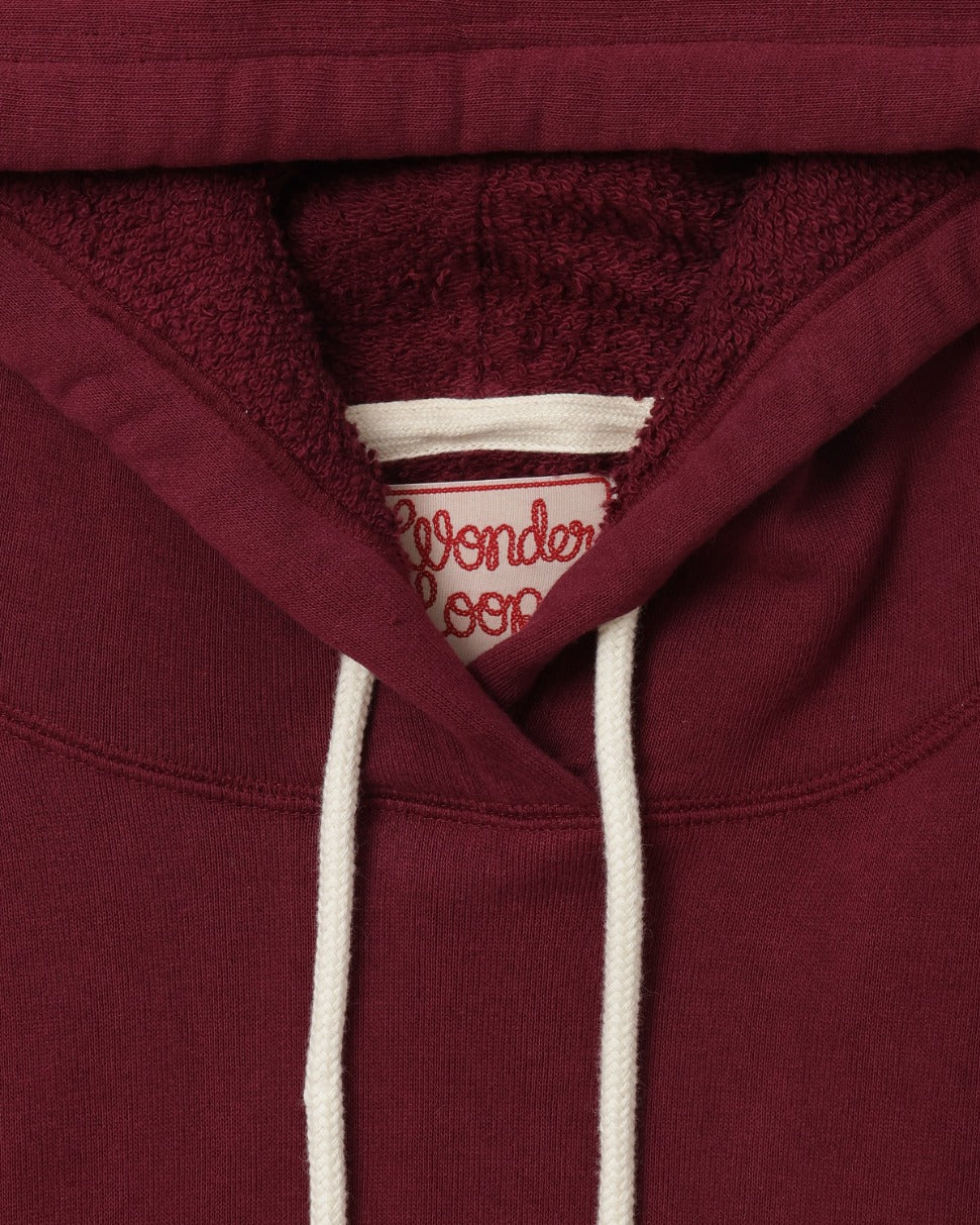 Pullover Hoodie - Super Looper French Terry - Burgundy - Image 3