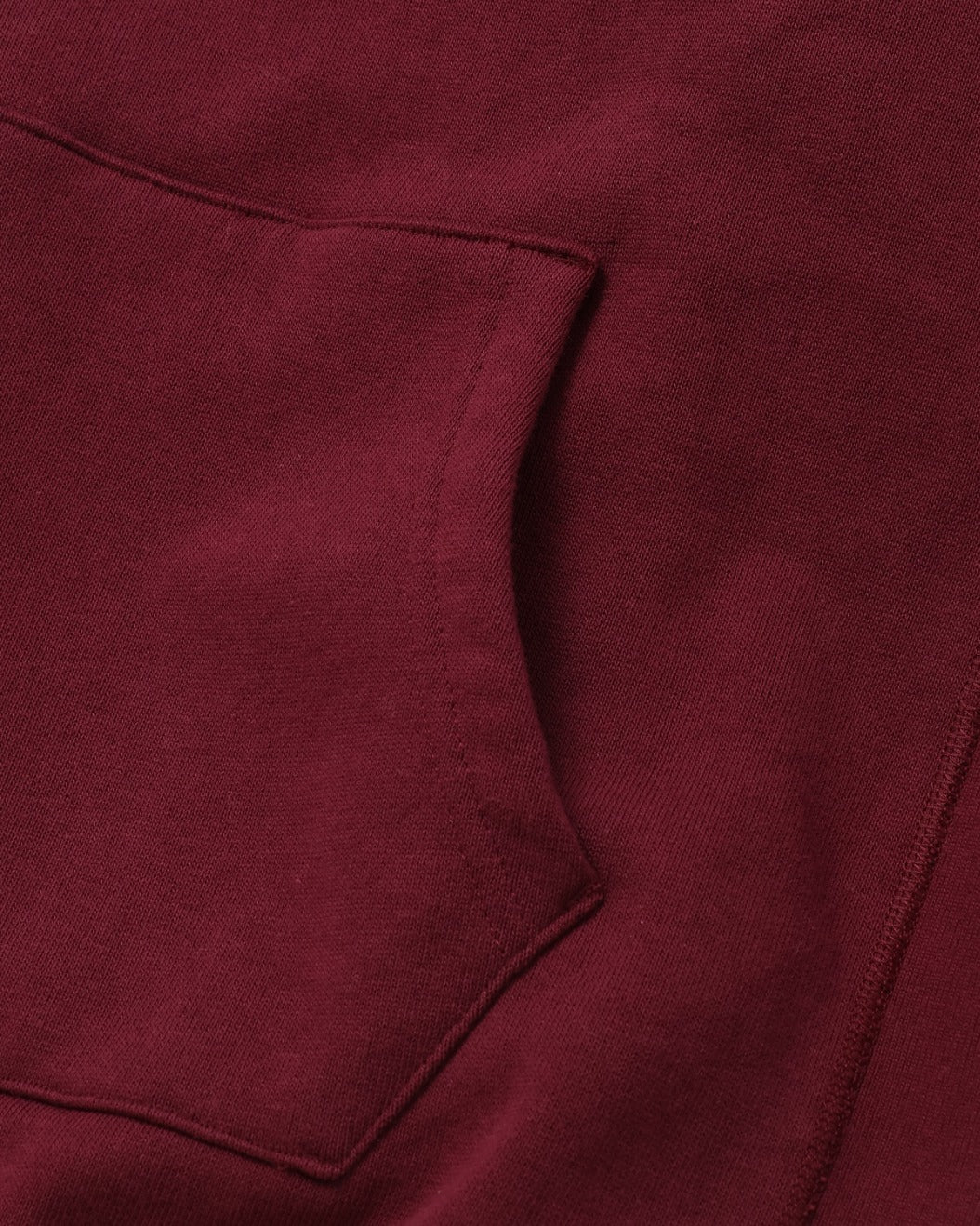 Pullover Hoodie - Super Looper French Terry - Burgundy - Image 5