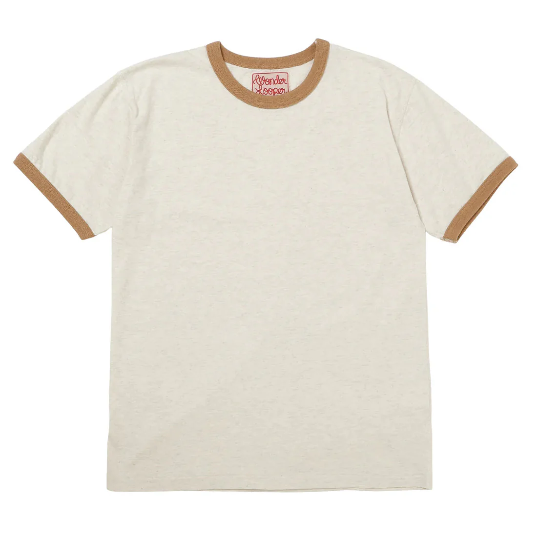 Recycled Cotton Foxfibre Ringer T - Sand