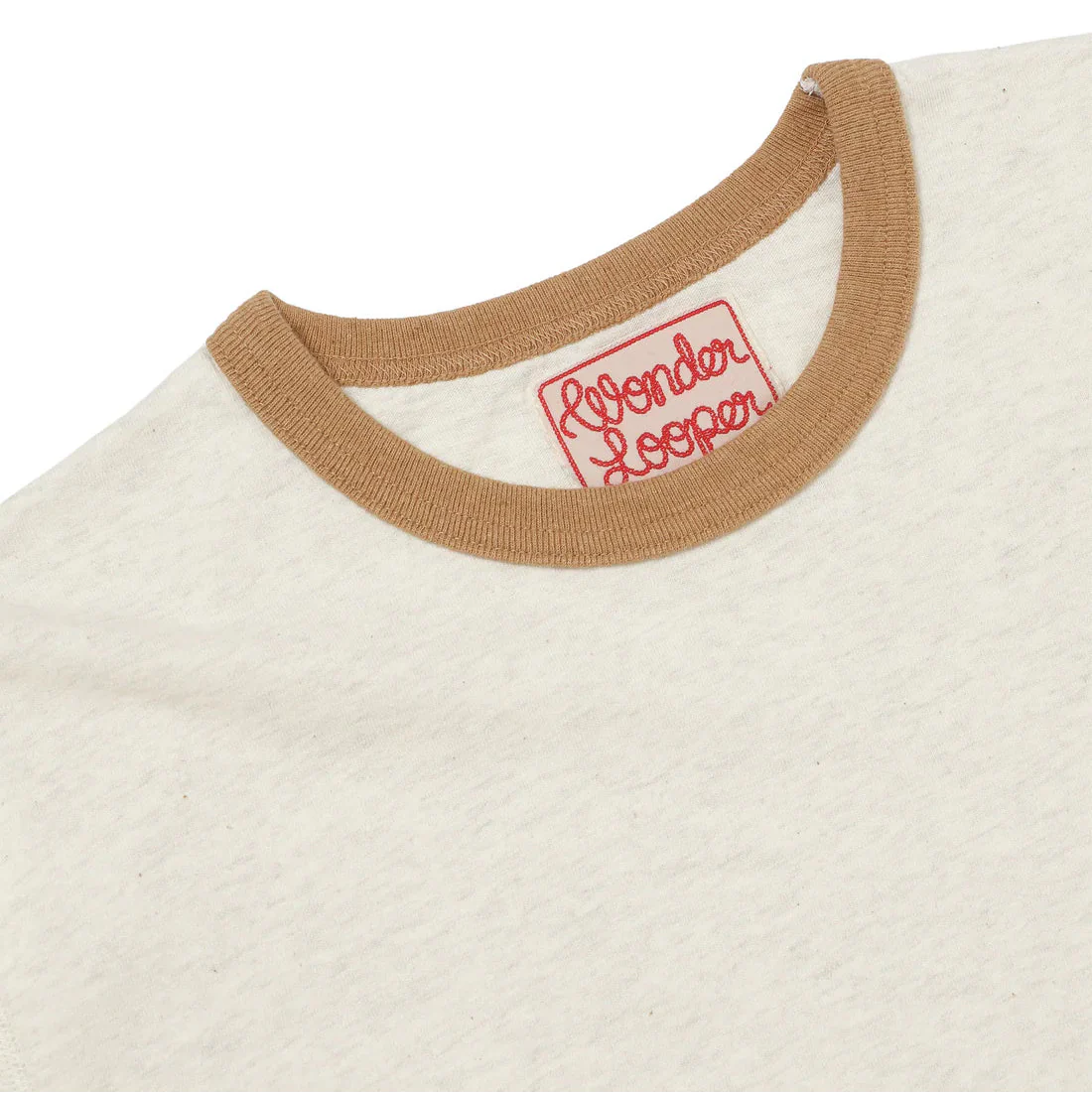 Recycled Cotton Foxfibre Ringer T - Sand - Image 2