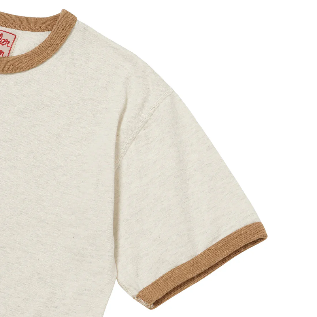 Recycled Cotton Foxfibre Ringer T - Sand - Image 3