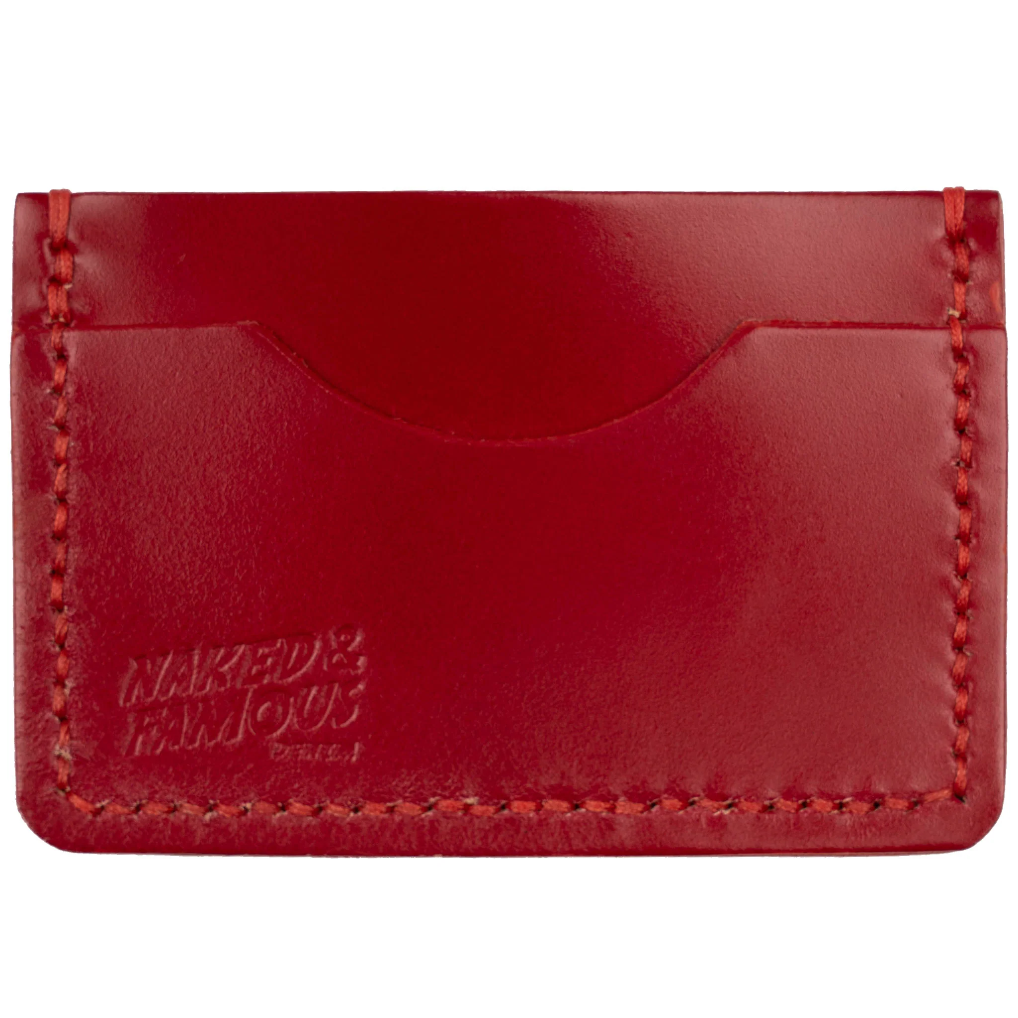 Card Case - Shinki Cordovan Leather - Cherry Red