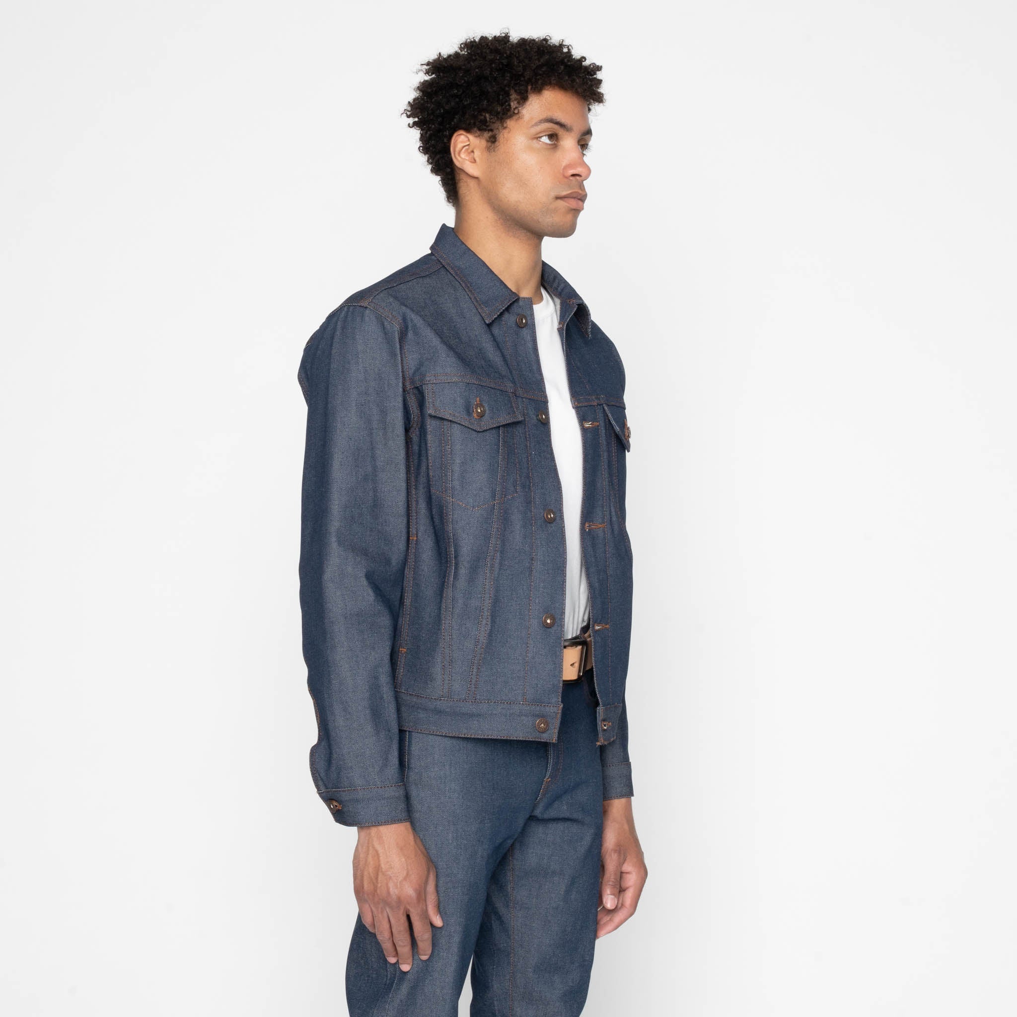 Denim Jacket - Natural   Indigo   Selvedge - Image 3