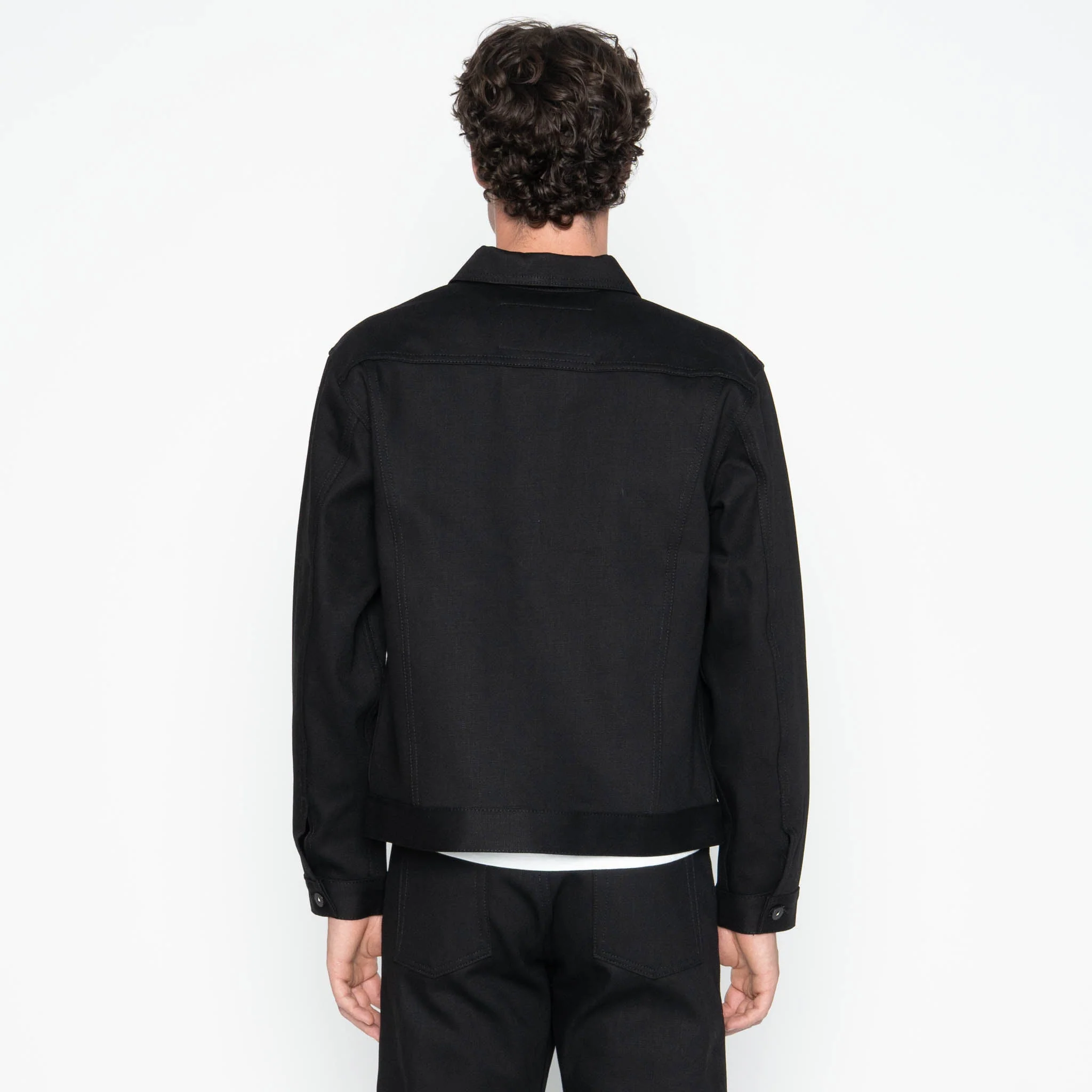 Denim Jacket     -     Solid Black Selvedge - Image 5