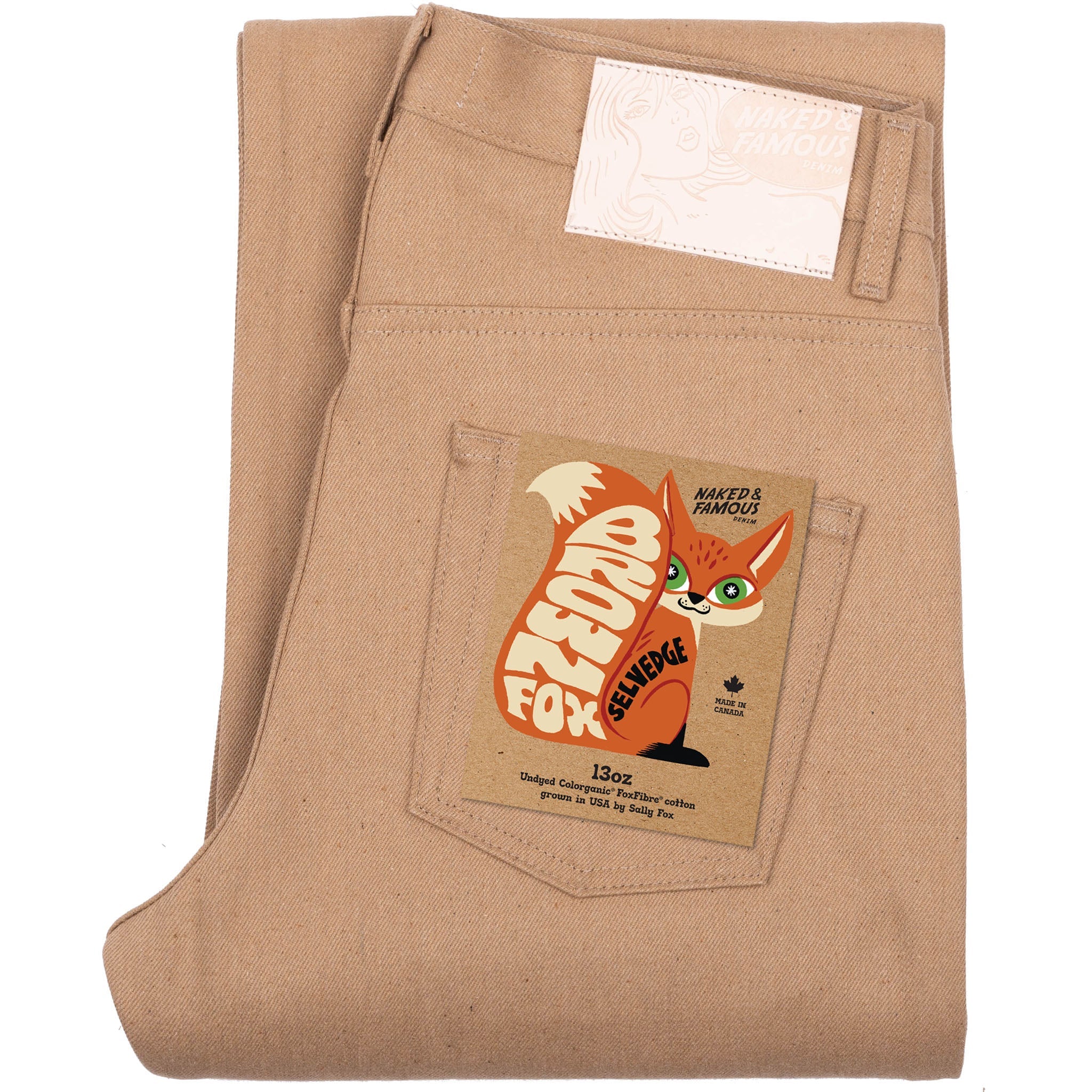 Strong Guy - Brown Fox Selvedge - Brown