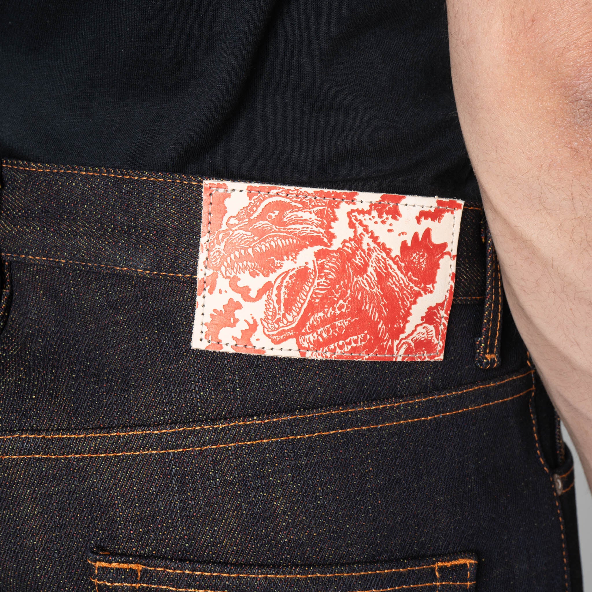 Strong Guy - Burning Godzilla Selvedge - Indigo - Image 6