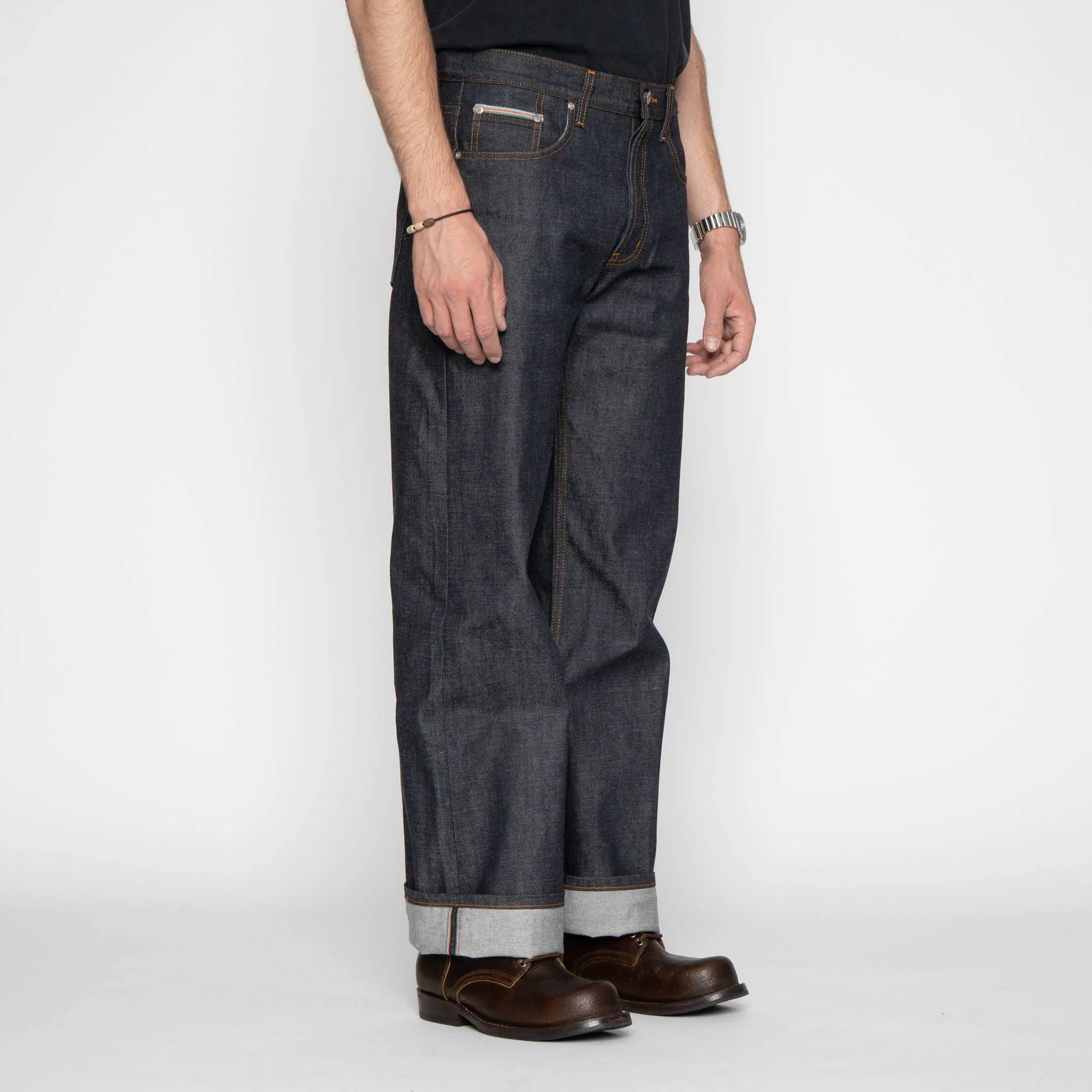 Strong Guy - Dia De Los Muertos Selvedge - Indigo - Image 3