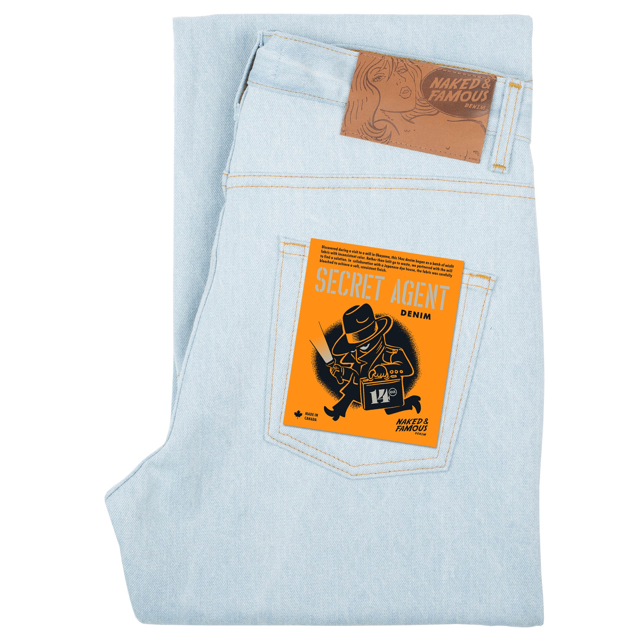 Strong Guy - Secret Agent Denim - Bleach Blue