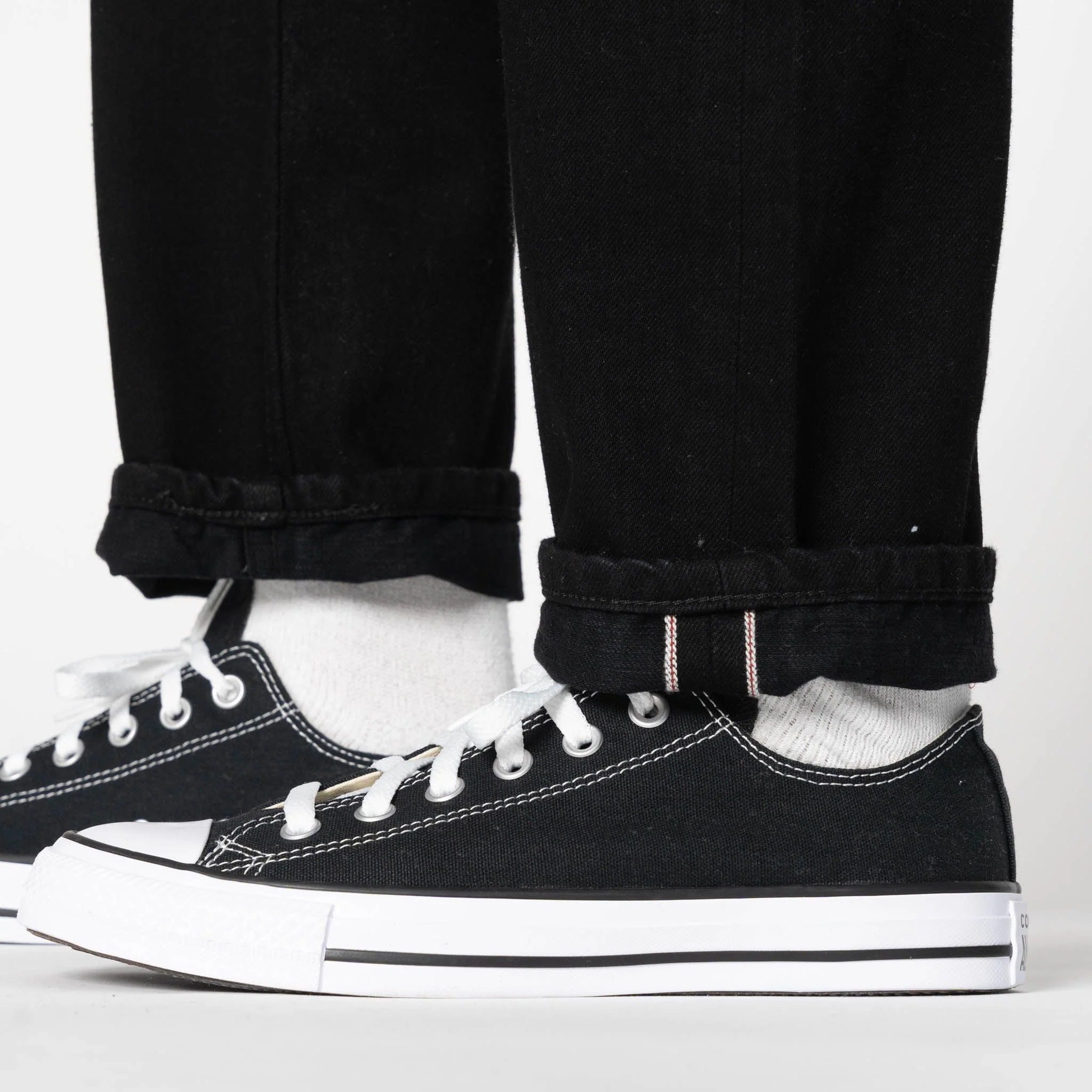 Super Girl - Solid Black Selvedge Washed - Black - Image 5
