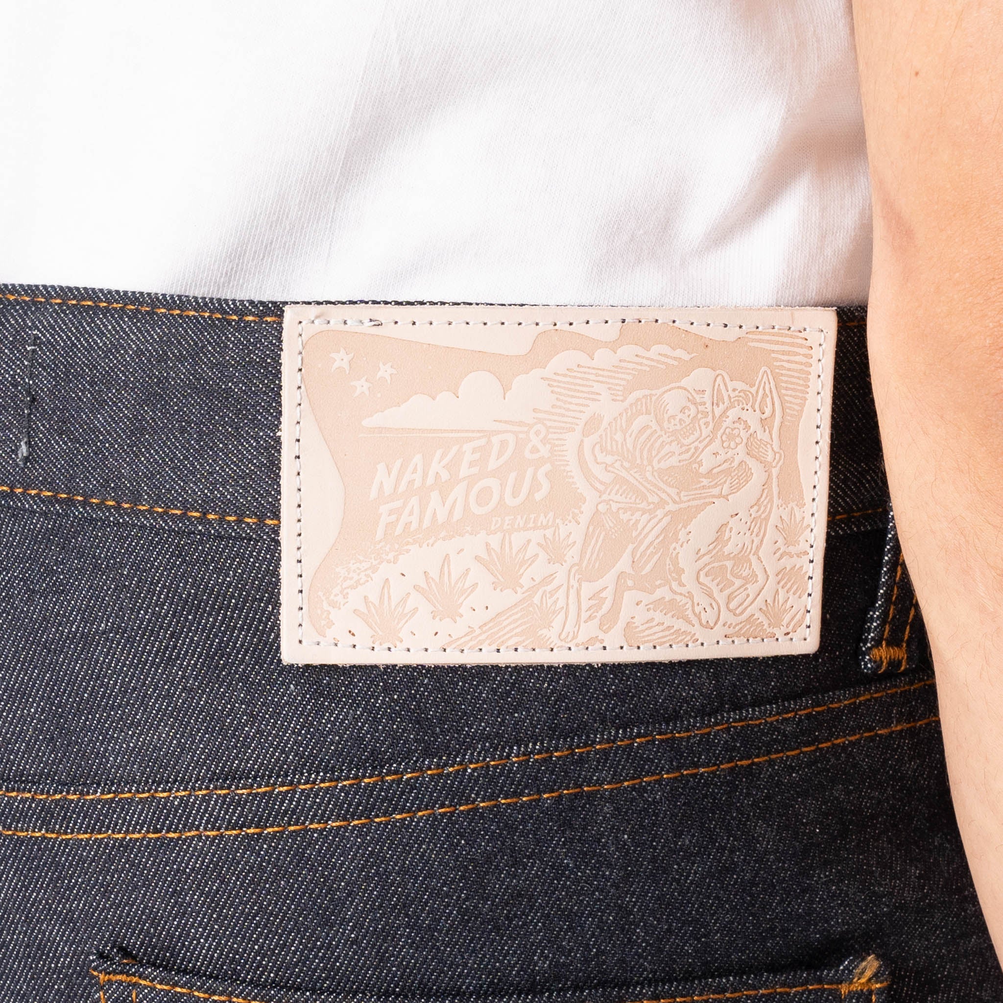 Super Guy - Dia De Los Muertos Selvedge - Indigo - Image 5