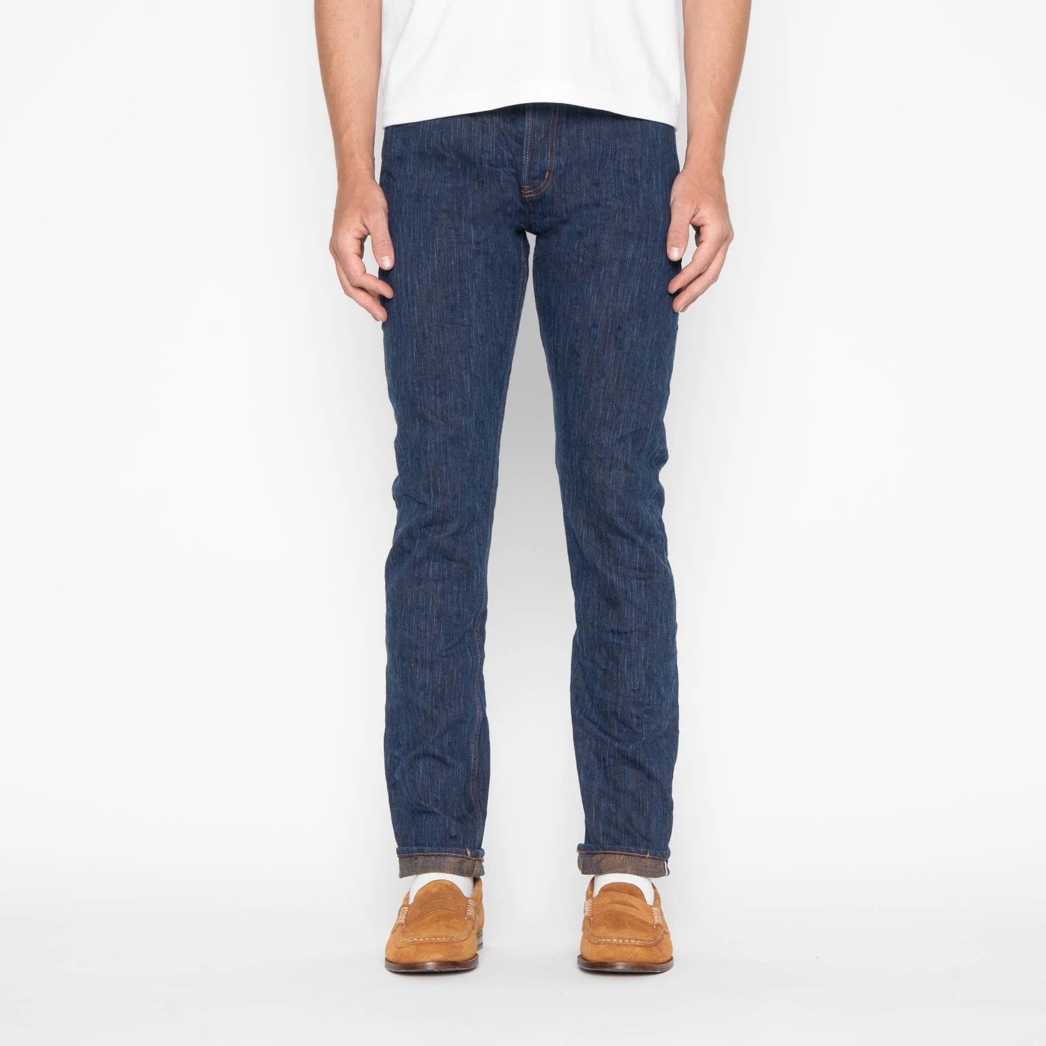 Super Guy - MIJ15 - Hand Dyed Natural Indigo x Kakishibu Intangible Cultural Treasure Selvedge Denim - Image 2