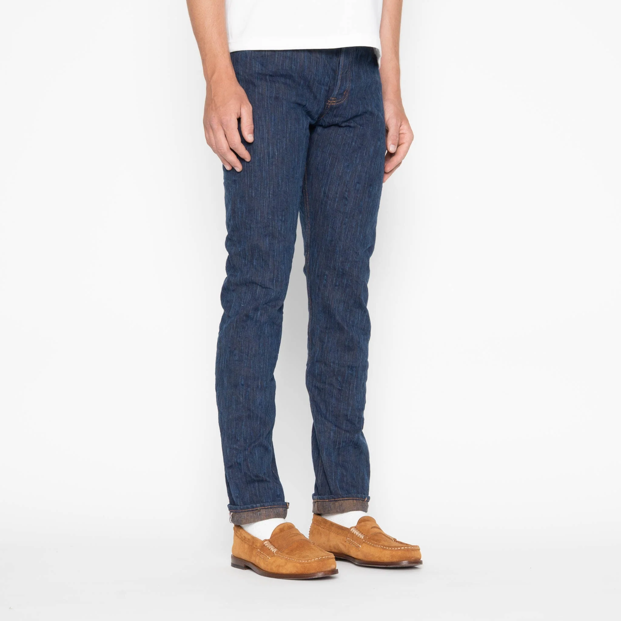 Super Guy - MIJ15 - Hand Dyed Natural Indigo x Kakishibu Intangible Cultural Treasure Selvedge Denim - Image 3