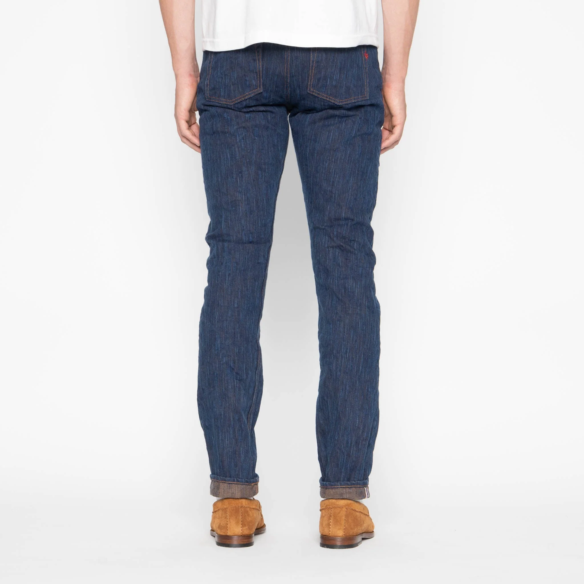 Super Guy - MIJ15 - Hand Dyed Natural Indigo x Kakishibu Intangible Cultural Treasure Selvedge Denim - Image 4