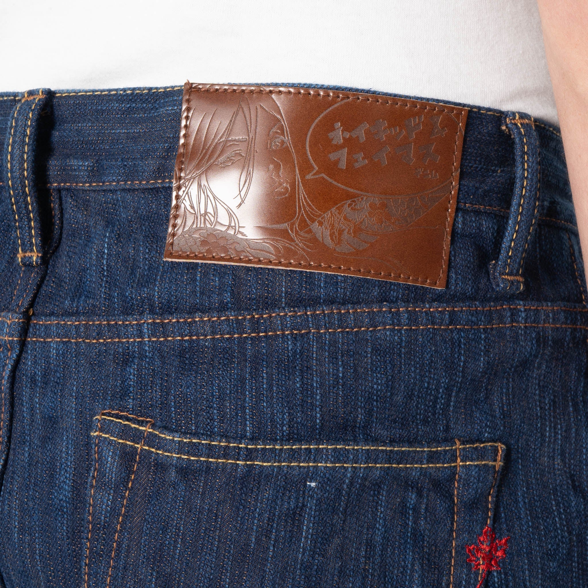 Super Guy - MIJ15 - Hand Dyed Natural Indigo x Kakishibu Intangible Cultural Treasure Selvedge Denim - Image 6