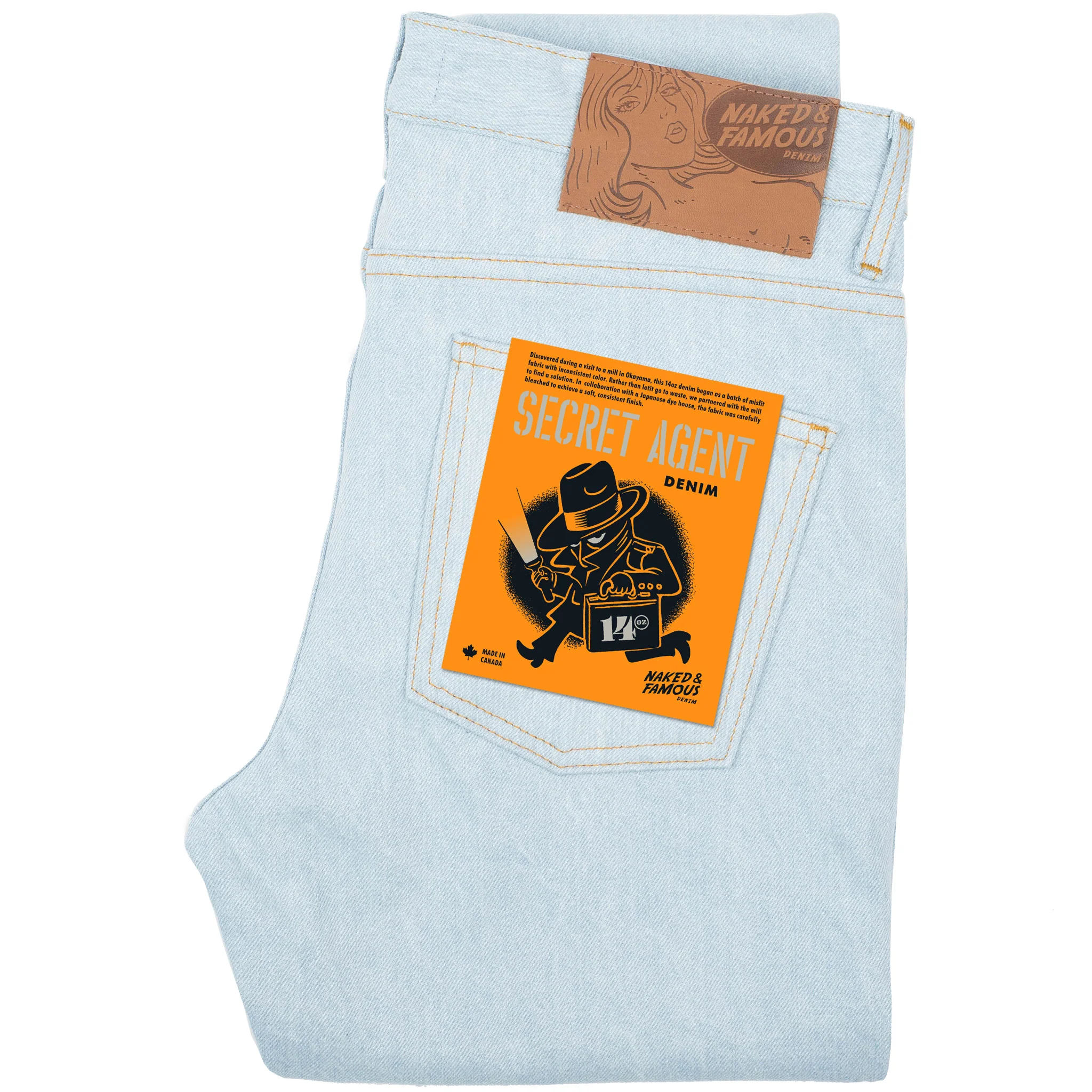 Super Guy - Secret Agent Denim - Bleach Blue