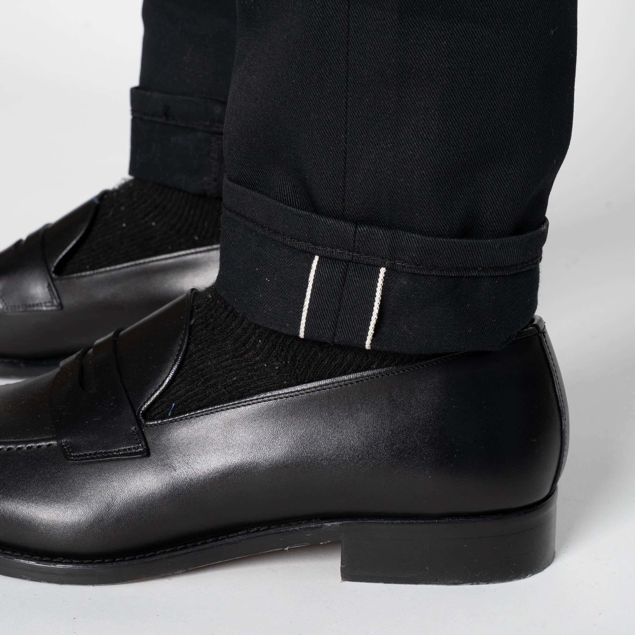 Super Guy -  Selvedge Slacks Black - Image 7
