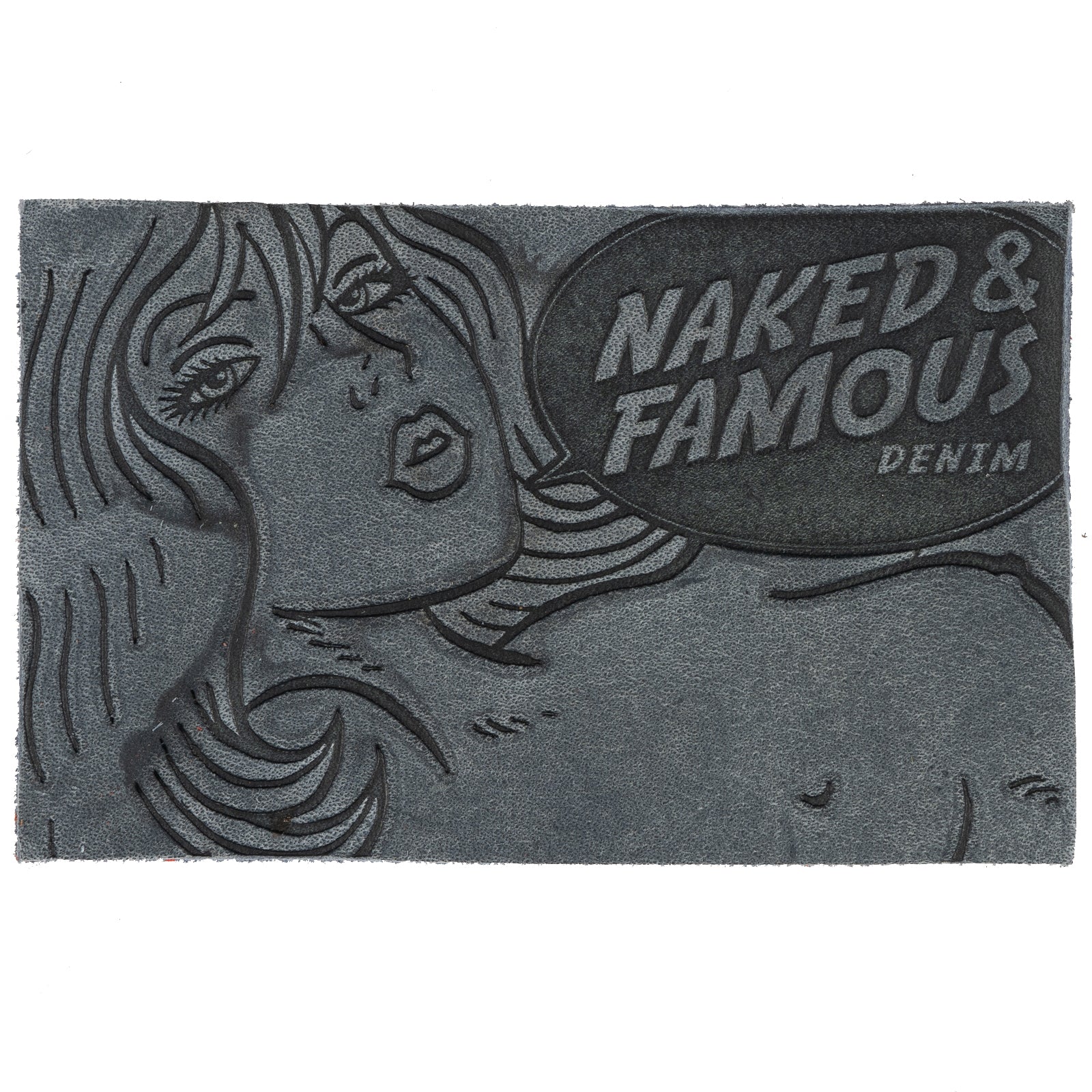 Tragic Blond Leather Patch - Blue Pull Up
