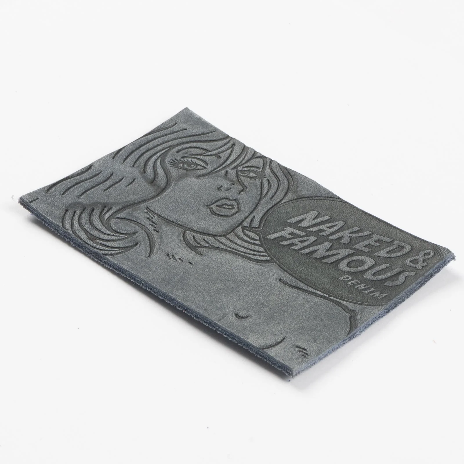 Tragic Blond Leather Patch - Blue Pull Up - Image 2