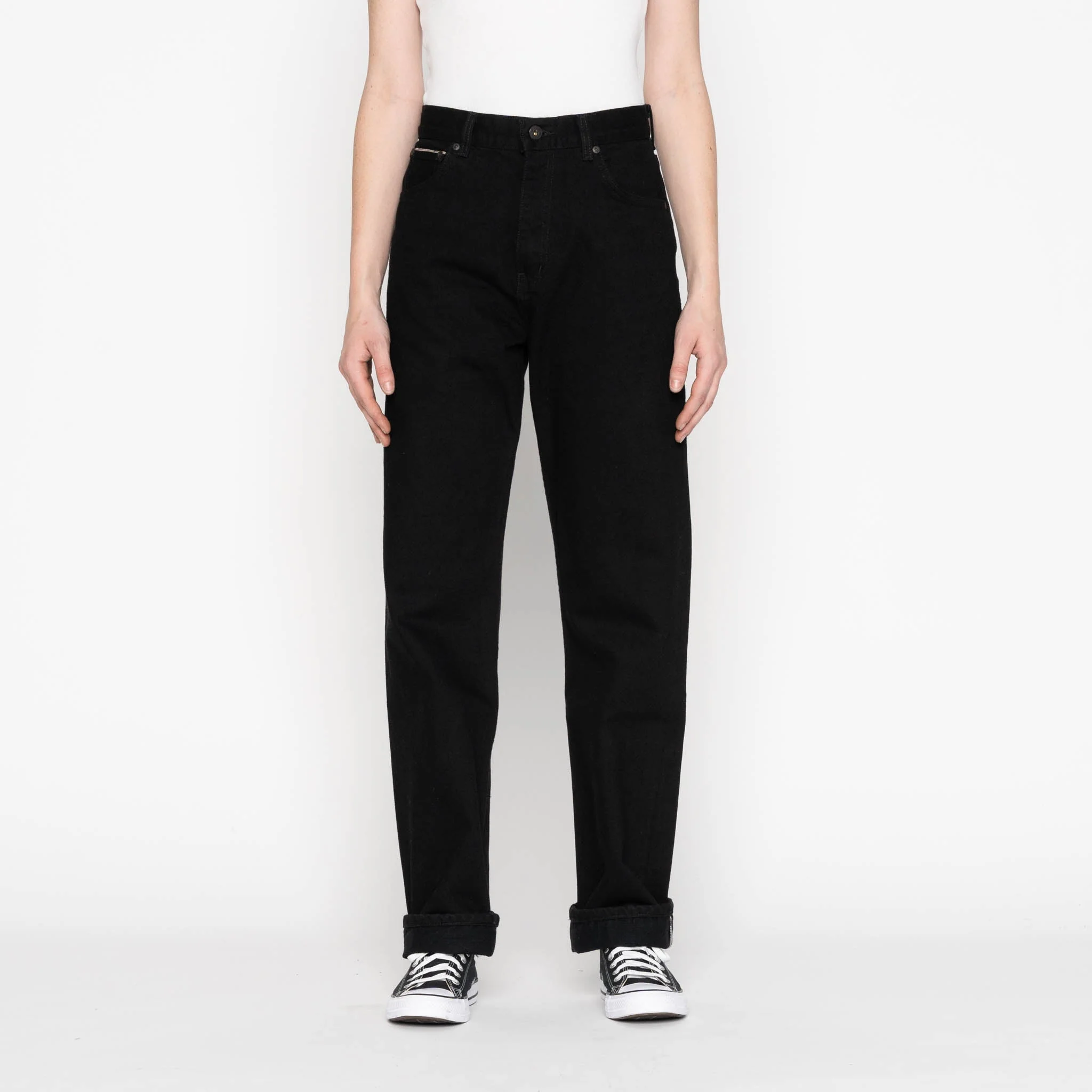 True Girl - Solid Black Selvedge Washed - Image 3