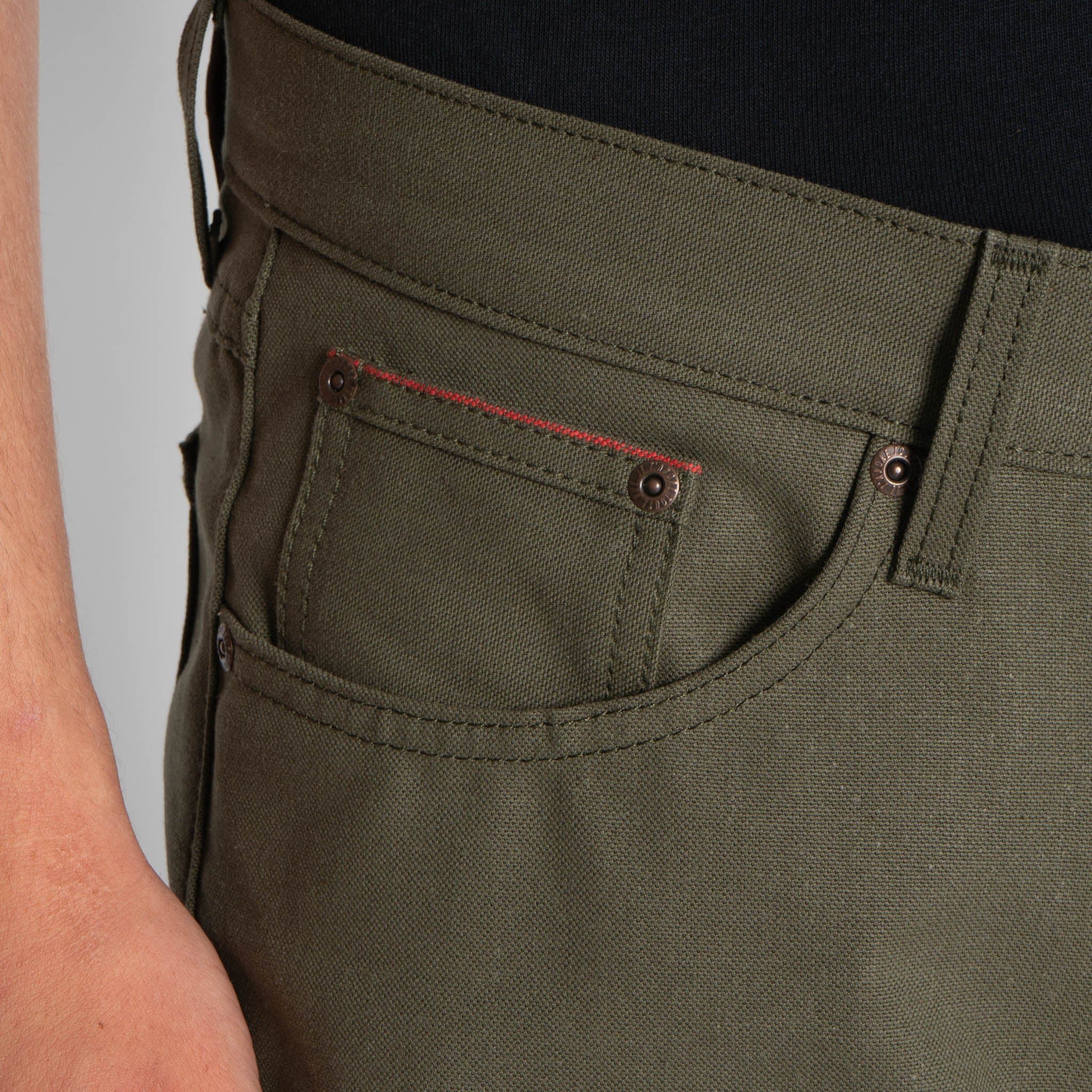 True Guy - Army Green Duck Selvedge - Image 5