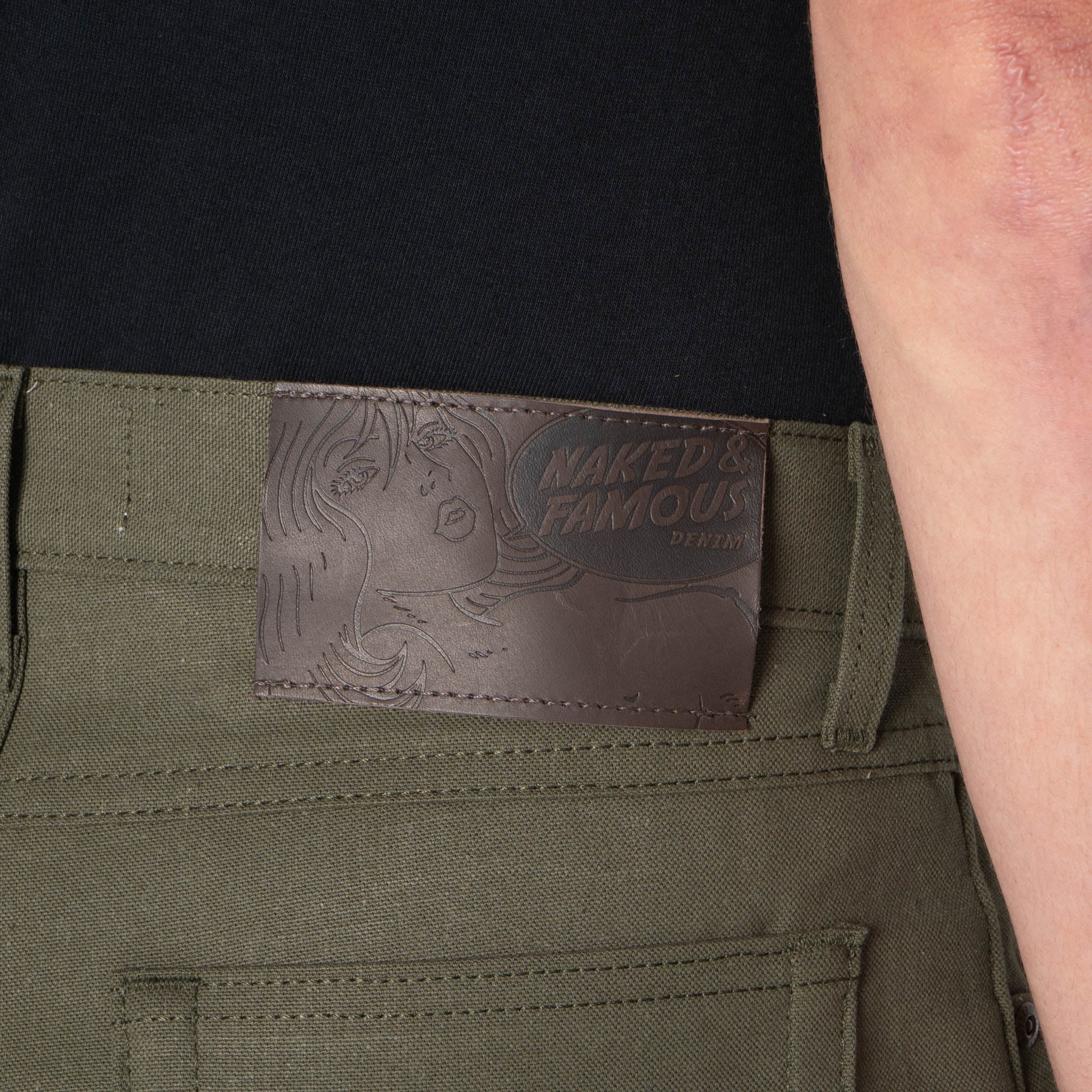 True Guy - Army Green Duck Selvedge - Image 6